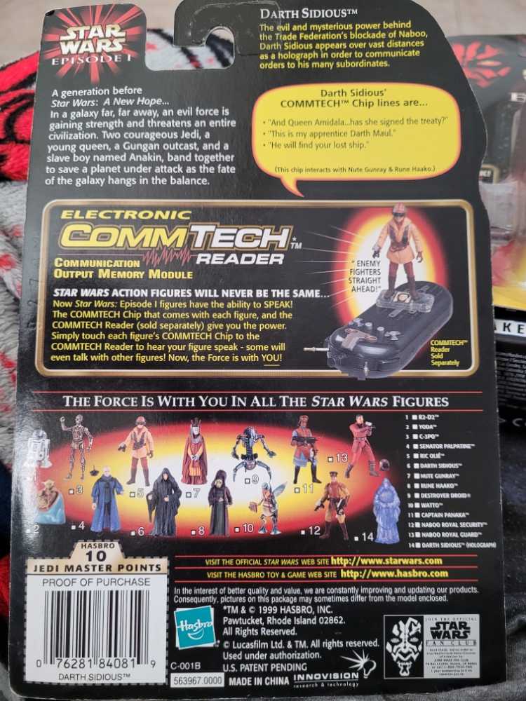 Darth Sidious Hologram - Hasbro (Episode I) action figure collectible [Barcode 076281840819] - Main Image 2