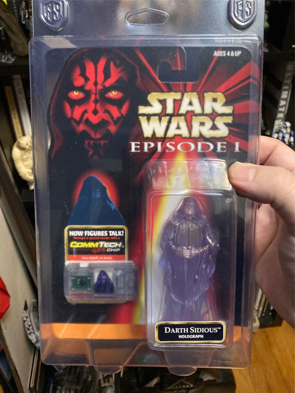 Darth Sidious Hologram - Hasbro (Episode I) action figure collectible [Barcode 076281840819] - Main Image 3