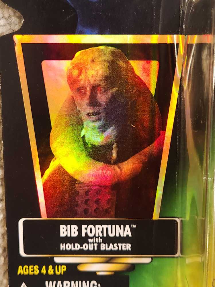 Carded Signed. The Power Of The Force. Bib Fortuna. Signed Micheal Carter - Hasbro / Kenner (Star Wars: Power Of The Force II (Green)) action figure collectible [Barcode 076281698120] - Main Image 4