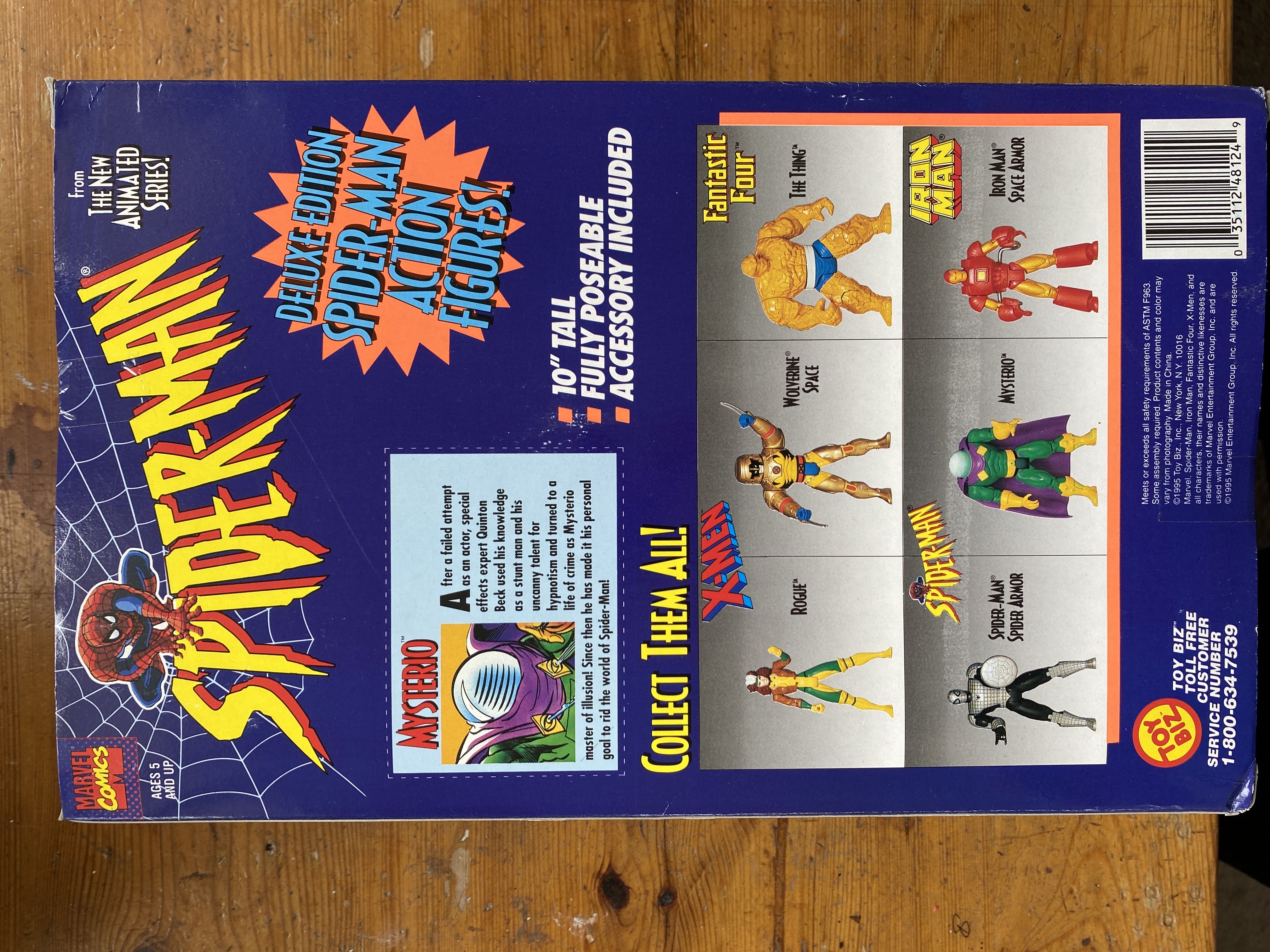 Spider-Man (10 Inch) - Toy Biz (Mysterio) action figure collectible [Barcode 035112481249] - Main Image 2