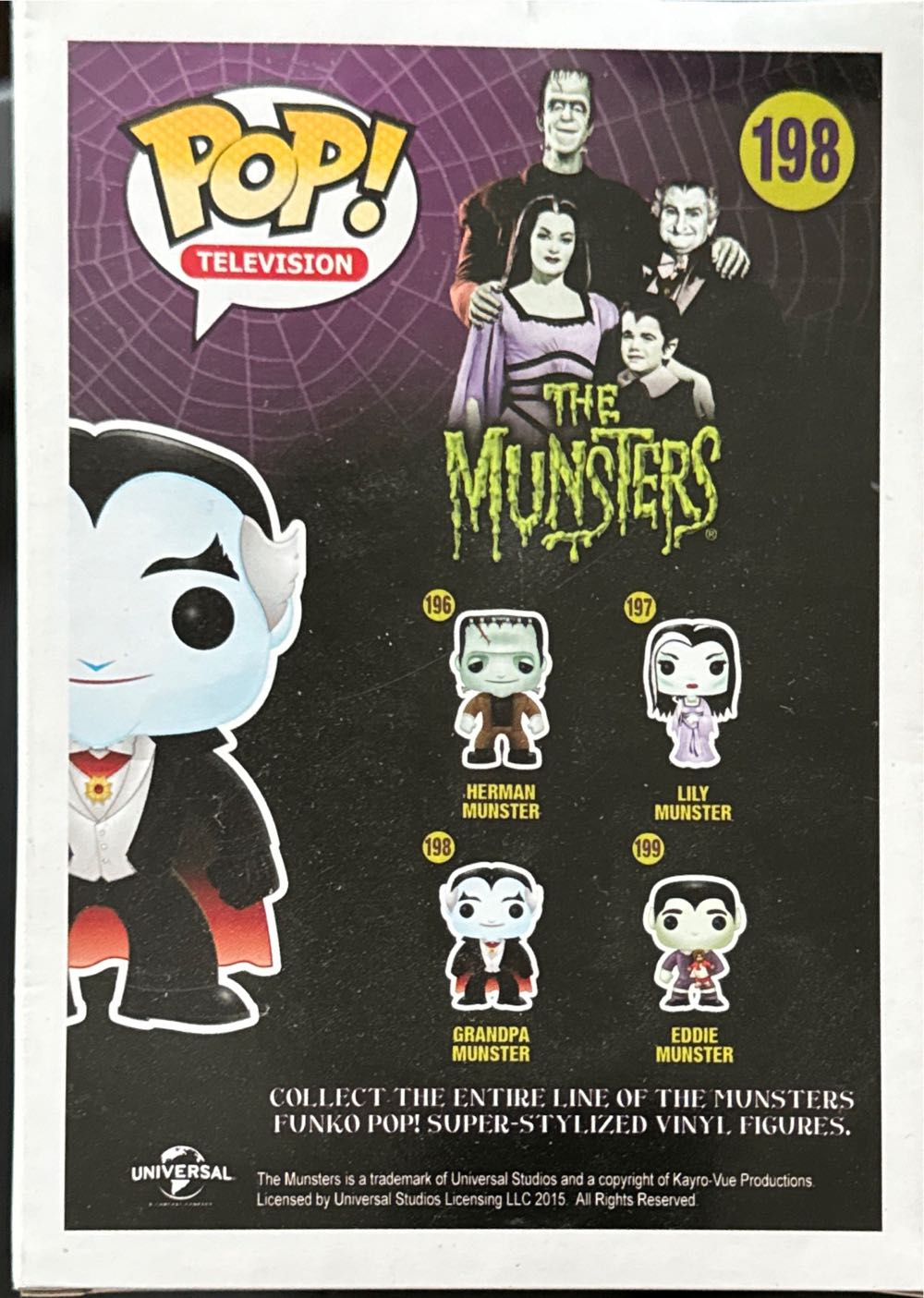 Grandpa Munster - Funko (The Munsters) action figure collectible [Barcode 849803042462] - Main Image 3