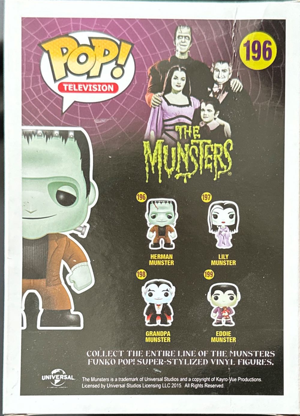 Herman Munster - Funko (The Munsters) action figure collectible [Barcode 849803042455] - Main Image 3