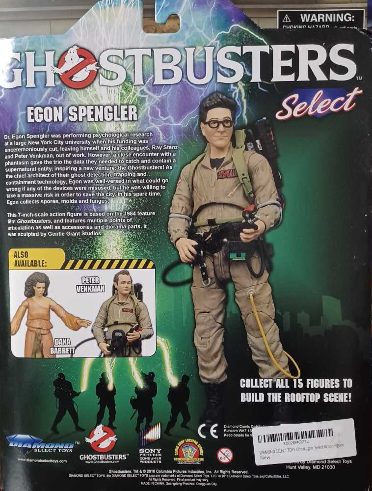Egon Spengler - Diamond Select (Ghostbusters) action figure collectible [Barcode 699788730782] - Main Image 2