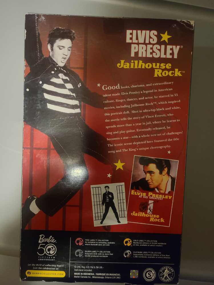 Mattel Elvis Presley® Jailhouse Rock™ Doll  (Mix) action figure collectible [Barcode 027084819212] - Main Image 3