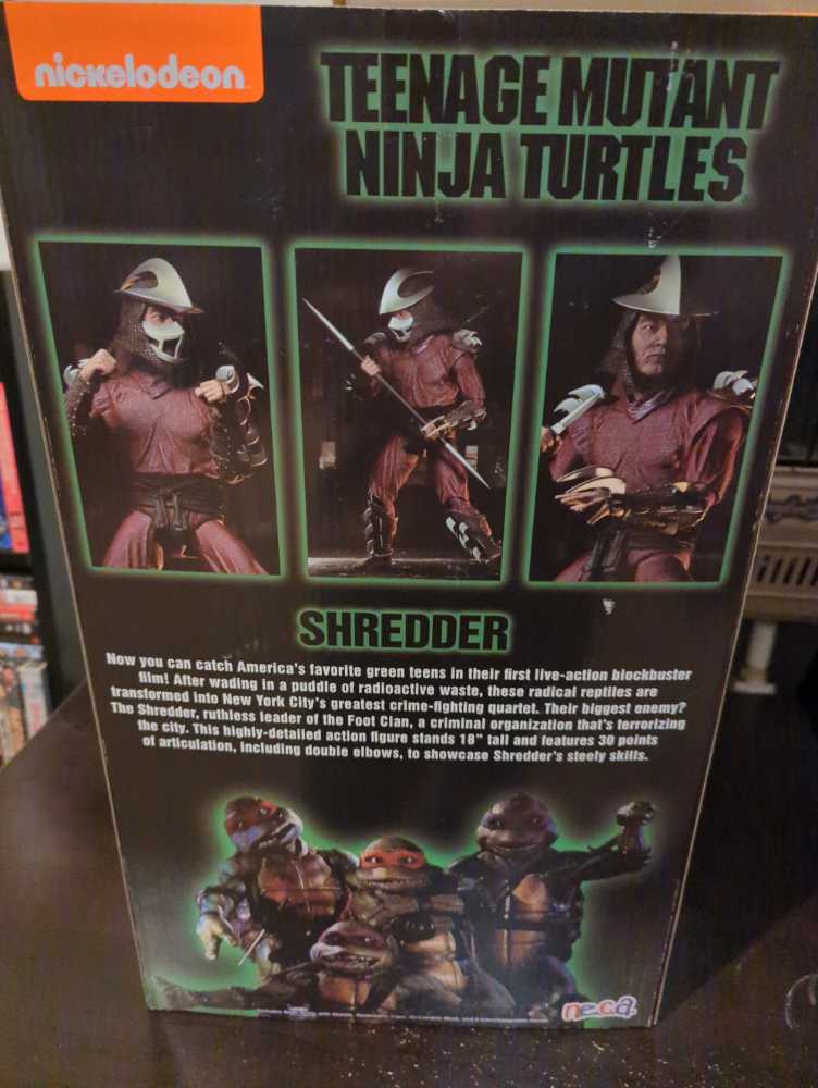 TMNT 1:4 Shredder  - Neca (Teenage Mutant Ninja Turtles) action figure collectible [Barcode 634482540831] - Main Image 3