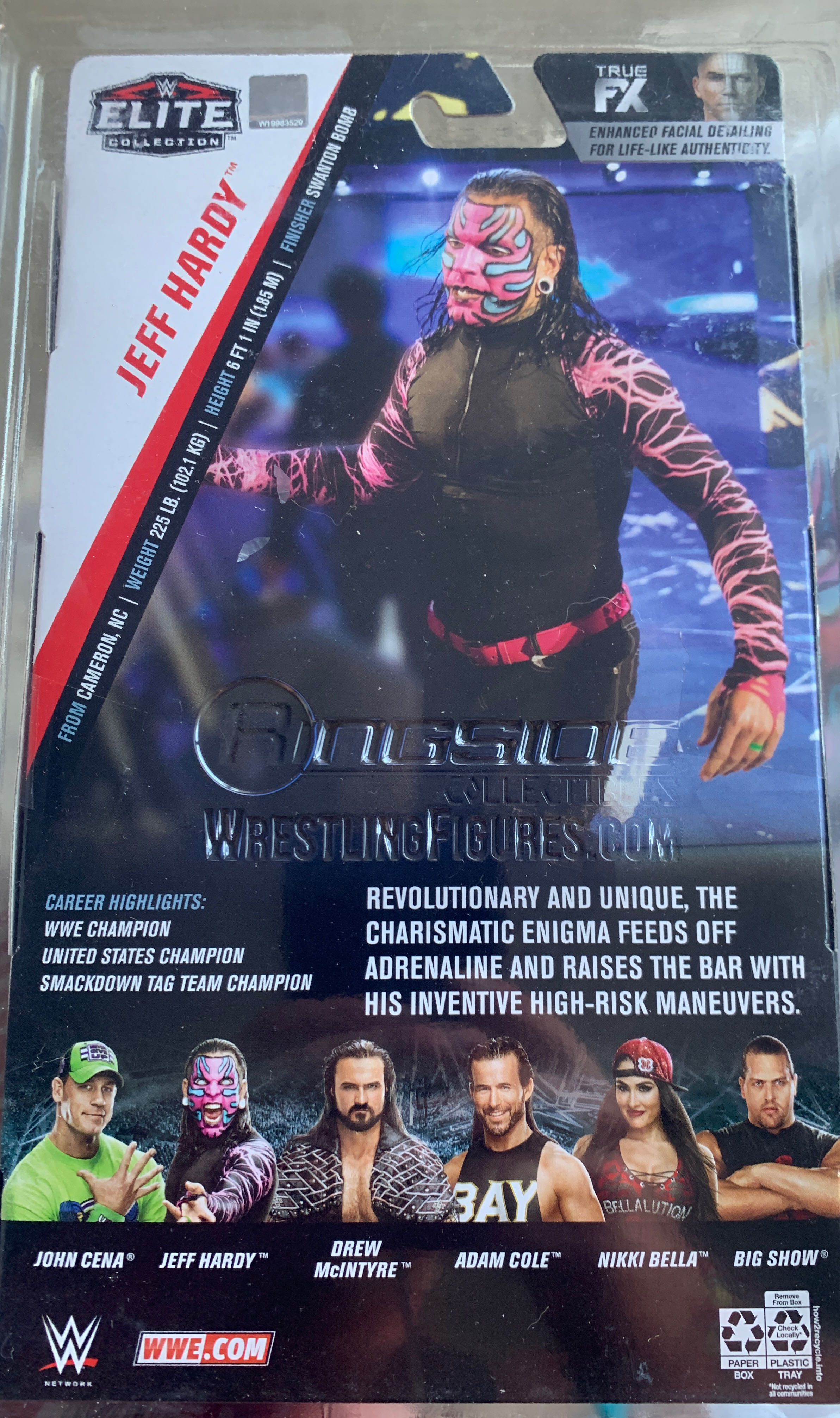 Jeff Hardy - Mattel Inc (Elite Collection) action figure collectible [Barcode 887961730319] - Main Image 2