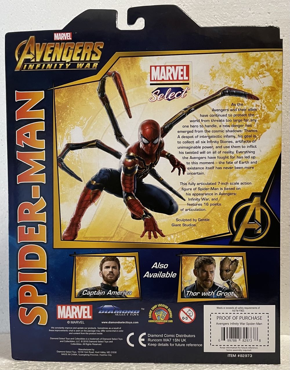 Spider-Man - Diamond Select Toys & Collectibles (Marvel Select) action figure collectible [Barcode 699788829738] - Main Image 2