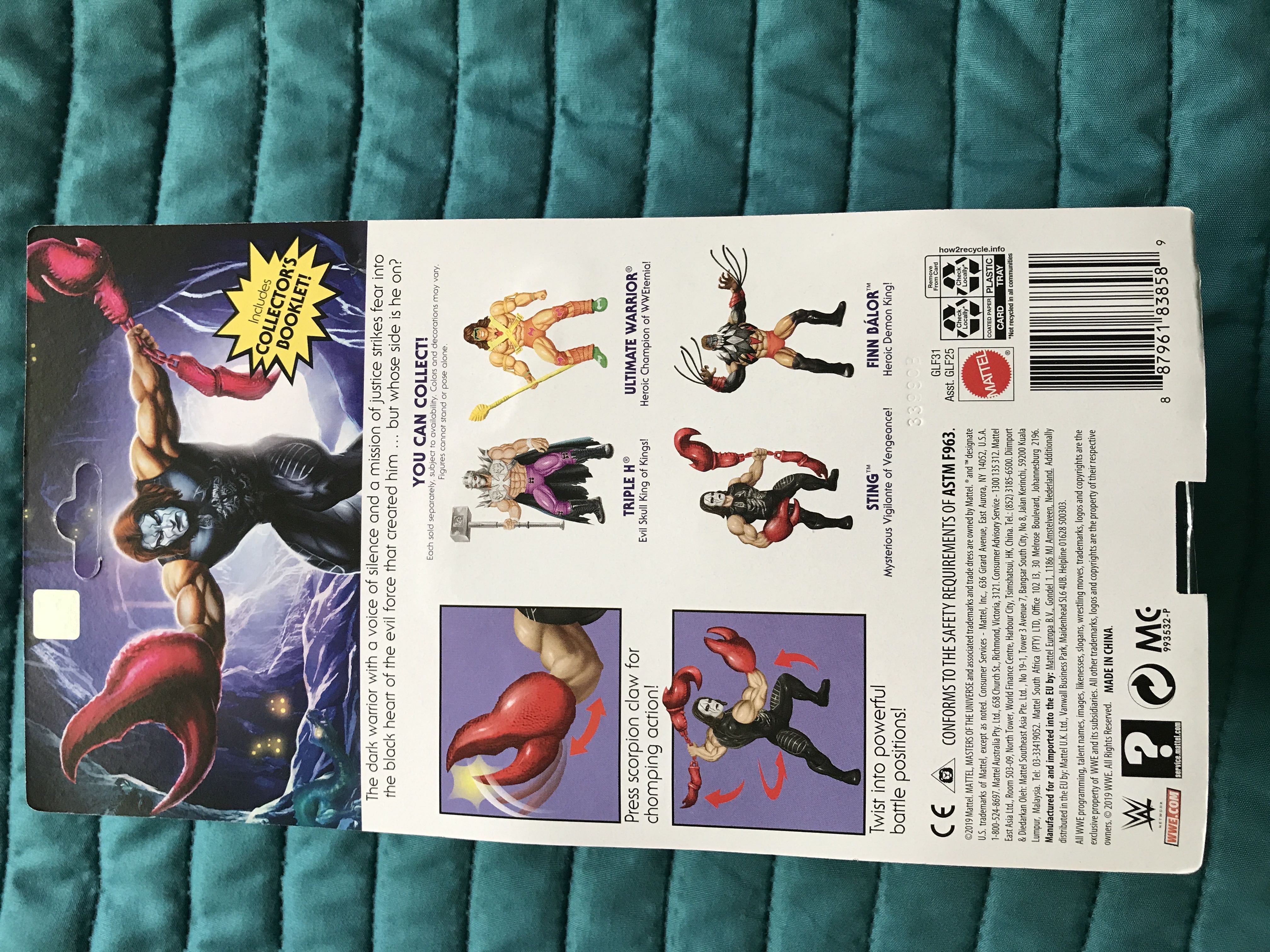 Sting (MOTWU Wave 1) - Mattel (Masters Of The WWE Universe Wave 1) action figure collectible [Barcode 887961838589] - Main Image 2