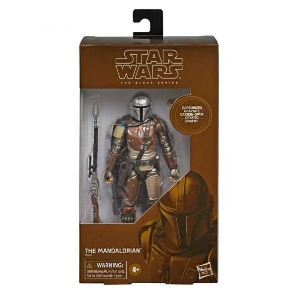 Mandalorian (Carbonised), The - Hasbro (Star Wars Black 6”) (Star Wars Black 6 inch) action figure collectible [Barcode 5010993647392] - Main Image 4