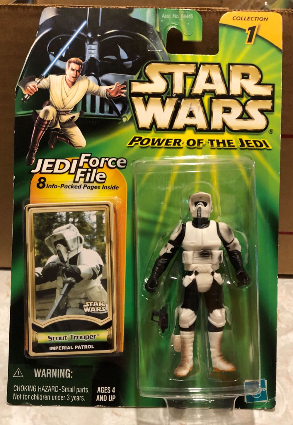 Scout Trooper (Dirty) - Hasbro (Power Of The Jedi) action figure collectible [Barcode 076930845868] - Main Image 3