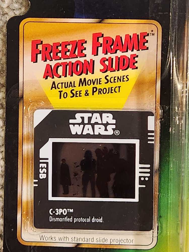 C-3PO (Realistic Metalized Body & Cargo Net) - Kenner (Star Wars: POTF: FF: 3”) action figure collectible [Barcode 076281698328] - Main Image 4