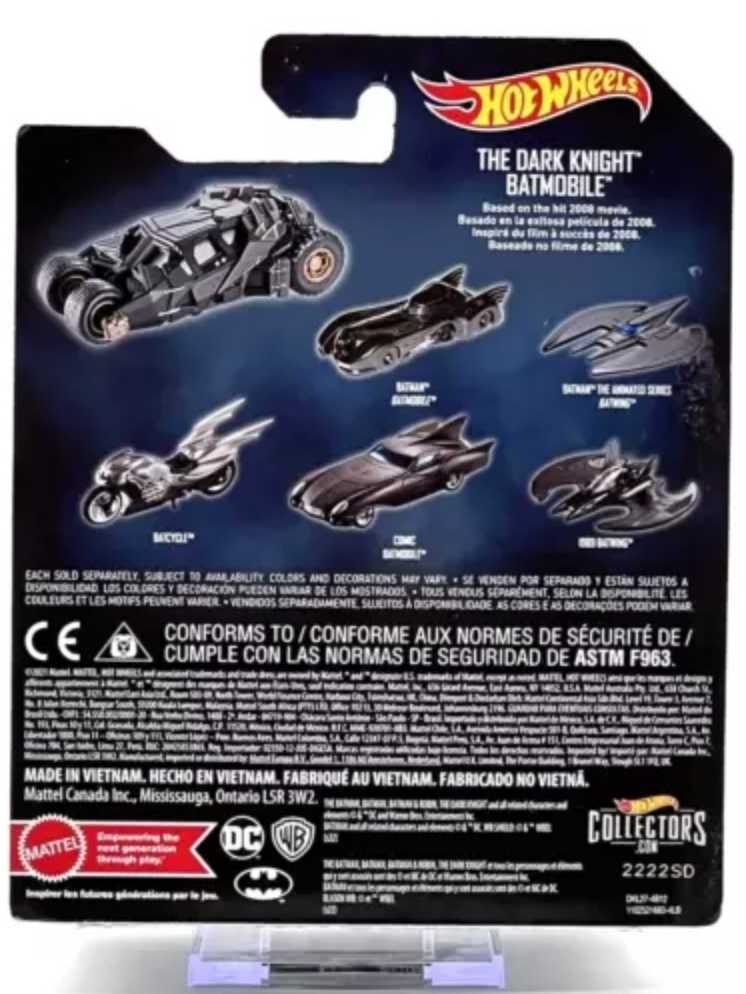 The Dark Knight: Batmobile - Mattel (Hot Wheels) action figure collectible [Barcode 887961242553] - Main Image 2
