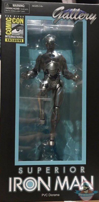 Gallery: Superior  Iron Man PVC diorama - Diamond Selects (MARVEL) action figure collectible [Barcode 699788814802] - Main Image 2