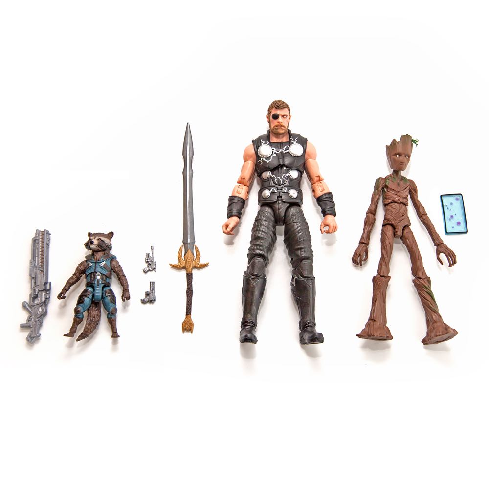 Thor, Rocket Racoon & Groot 3 Pack - Hasbro (Marvel Legends) action figure collectible [Barcode 630509635290] - Main Image 3