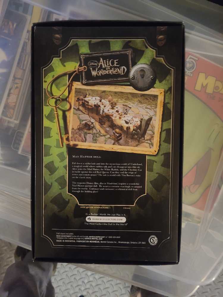 Mad Hatter-Alice in Wonderland - Mattel (Alice In Wonderland) action figure collectible [Barcode 027084880106] - Main Image 2