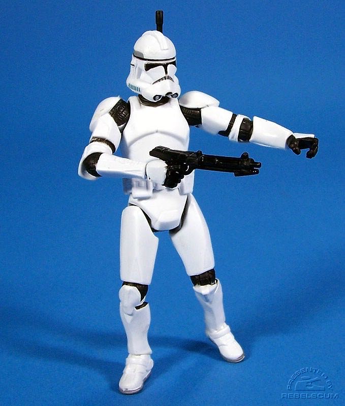 Clone Trooper (Revenge of the Sith) - Hasbro (2007-2008 The 30th Anniversary Saga Legends) action figure collectible [Barcode 653569248484] - Main Image 3