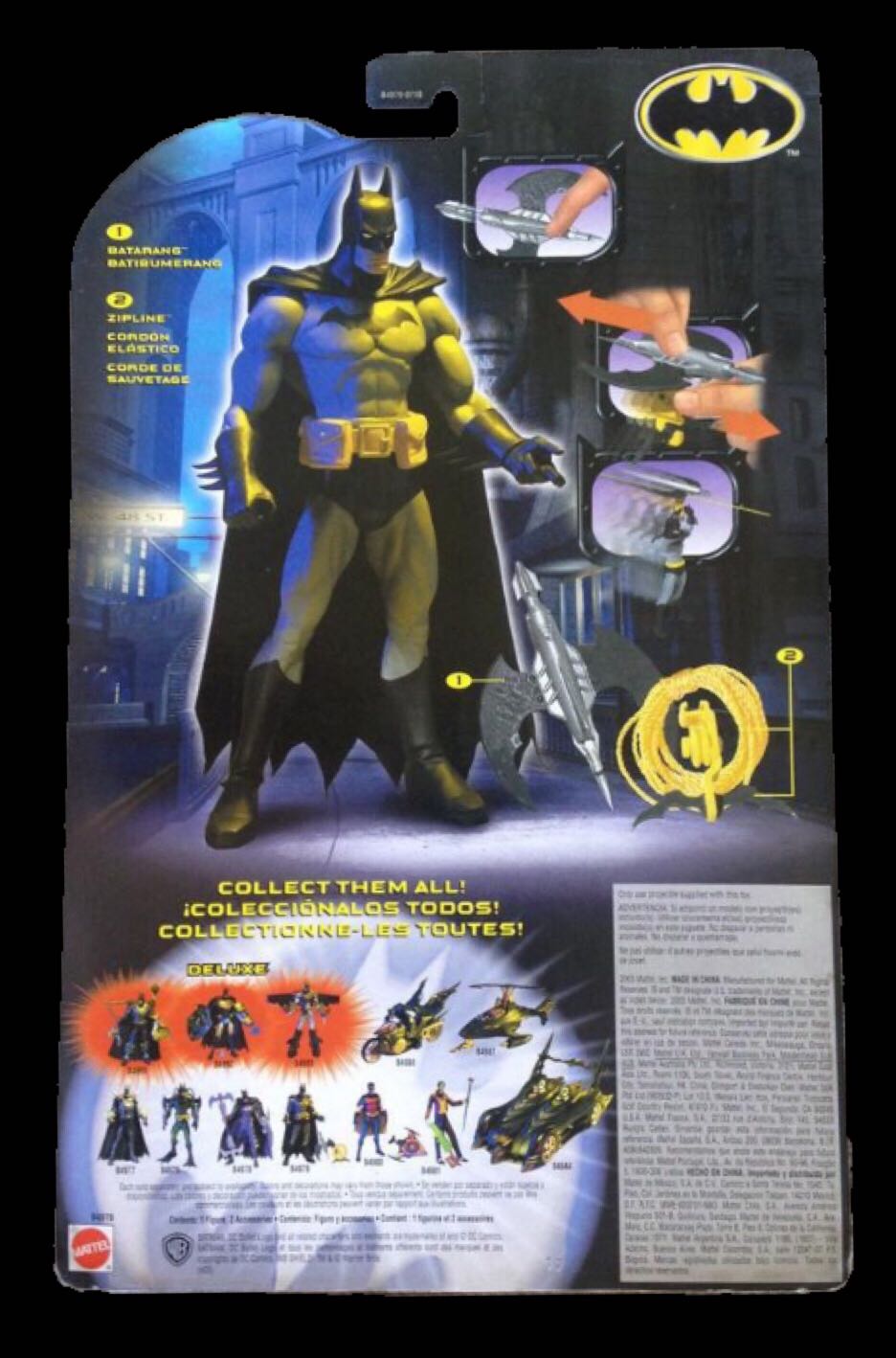 Batman (Zipline) - Mattel (DC Universe Series 1) action figure collectible [Barcode 0027084038668] - Main Image 2
