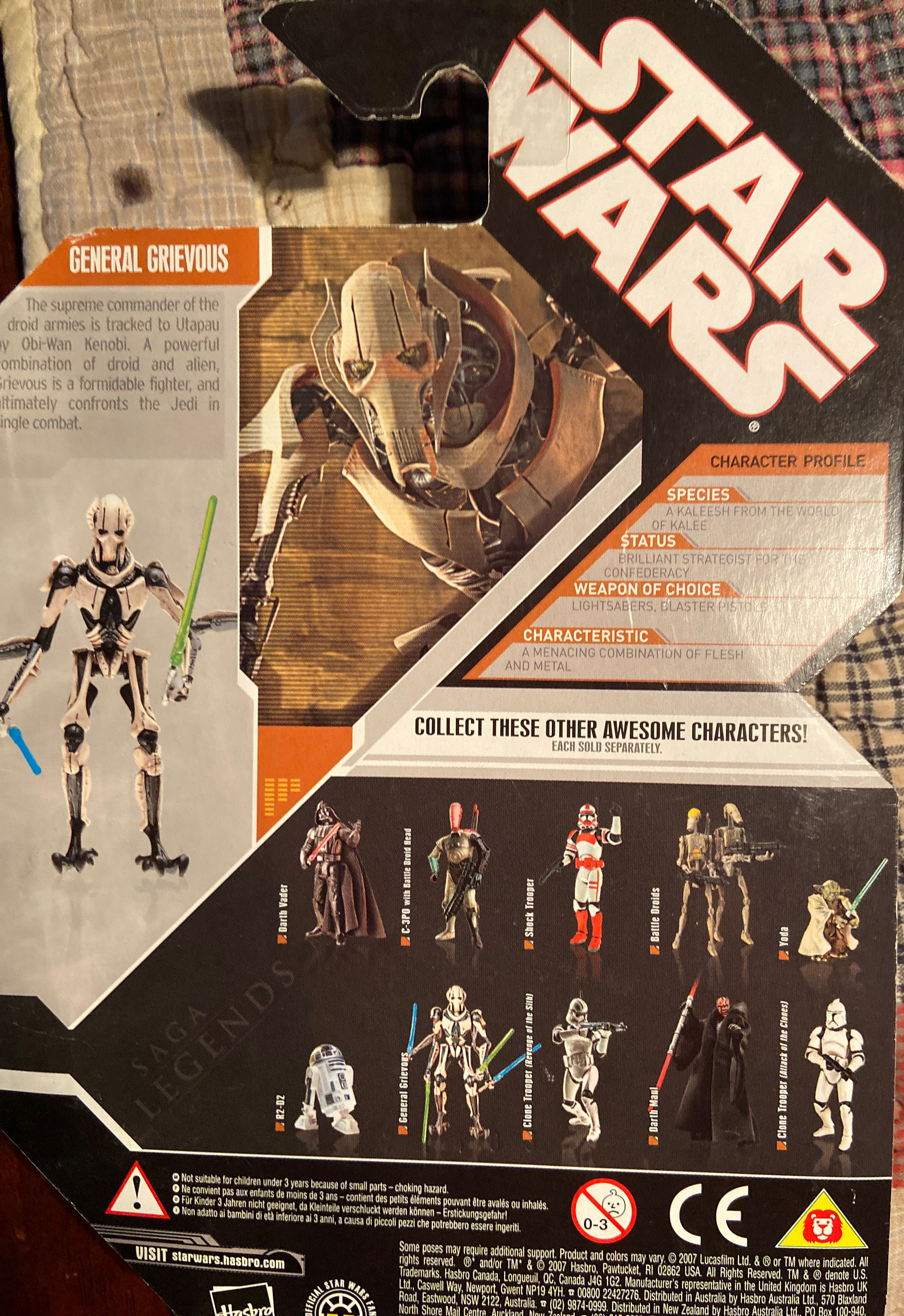 General Grievous - Hasbro (Saga Legends) action figure collectible [Barcode 653569248477] - Main Image 3