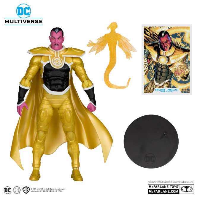 Sinestro - McFarlane Toys (DC Multiverse) (DC Multiverse Gold Label Collection Green Lantern Parallax Zero Hour: Crisis In Time) action figure collectible [Barcode 6957534200366] - Main Image 4