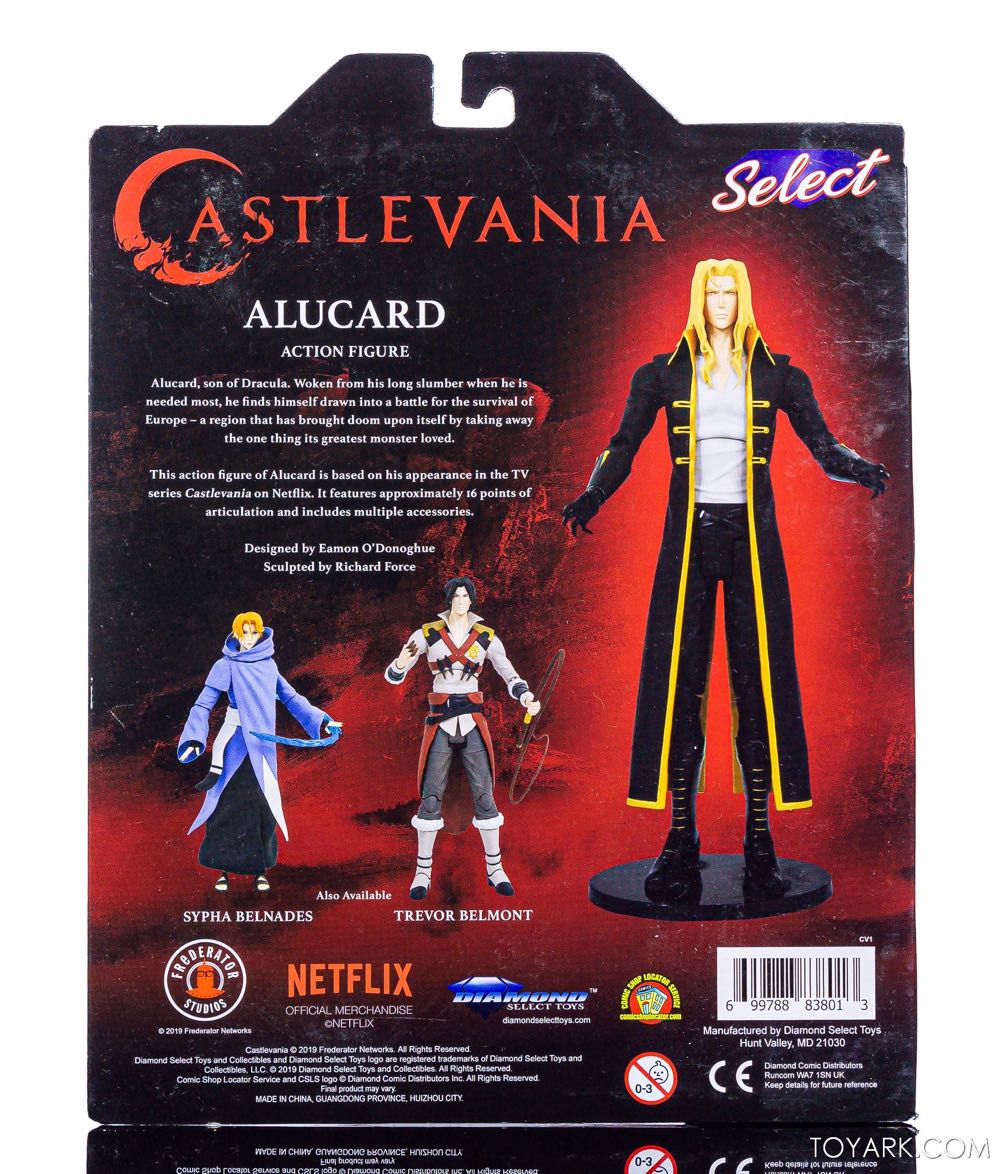 Alucard - Diamond Select Toys (Castlevania) action figure collectible [Barcode 699788838518] - Main Image 2