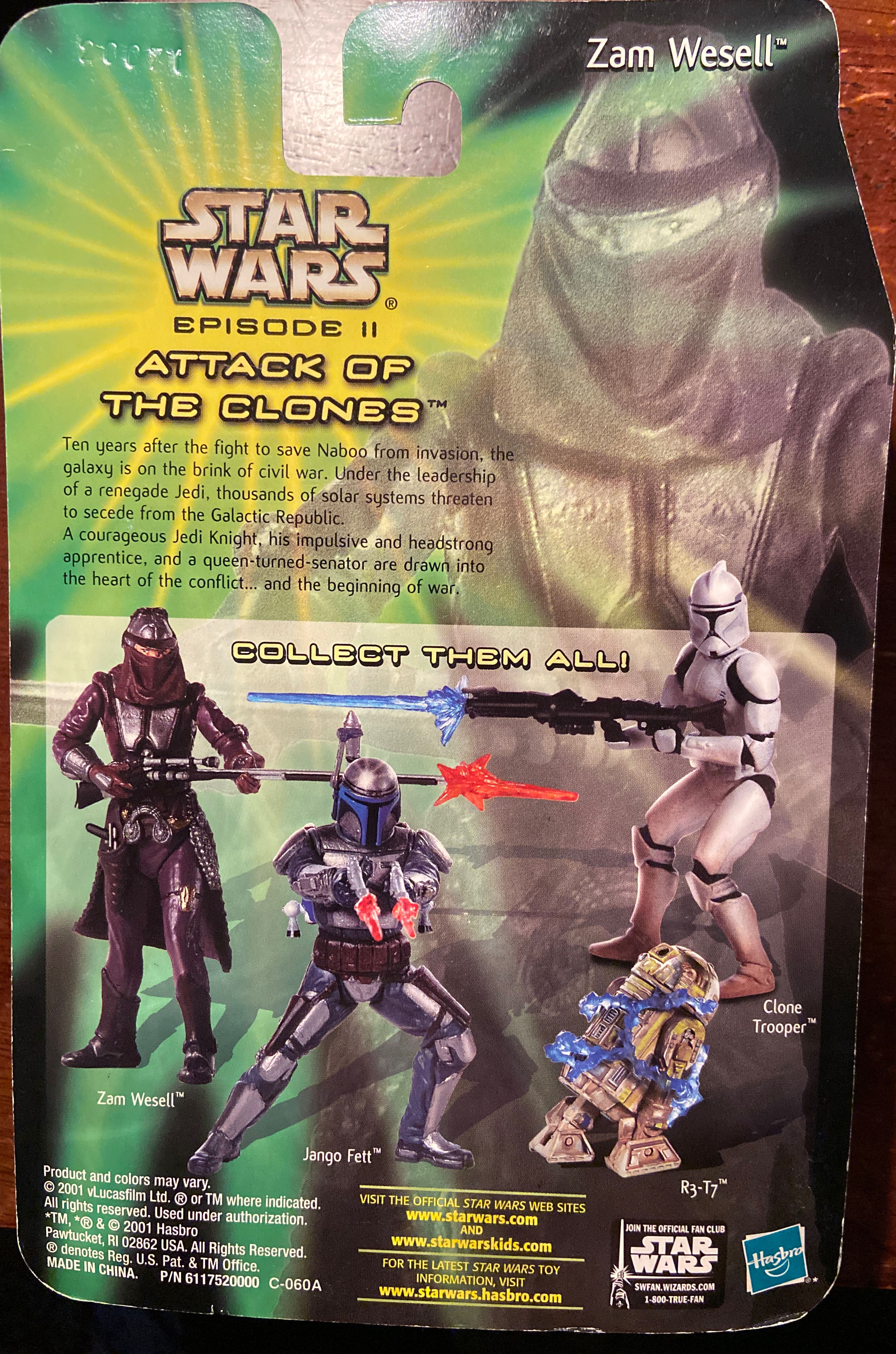 Zam Wesell - Hasbro (Star Wars Saga Collection) action figure collectible [Barcode 076930846773] - Main Image 2