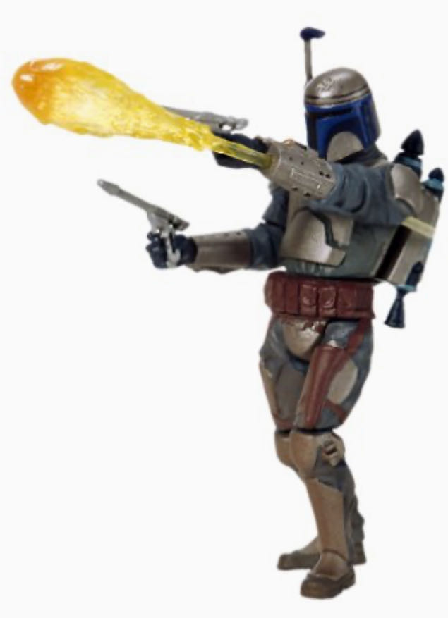 #02/31 Jango Fett (Final Battle)  - Hasbro (2002-2003 Star Wars Saga) action figure collectible [Barcode 076930845059] - Main Image 3