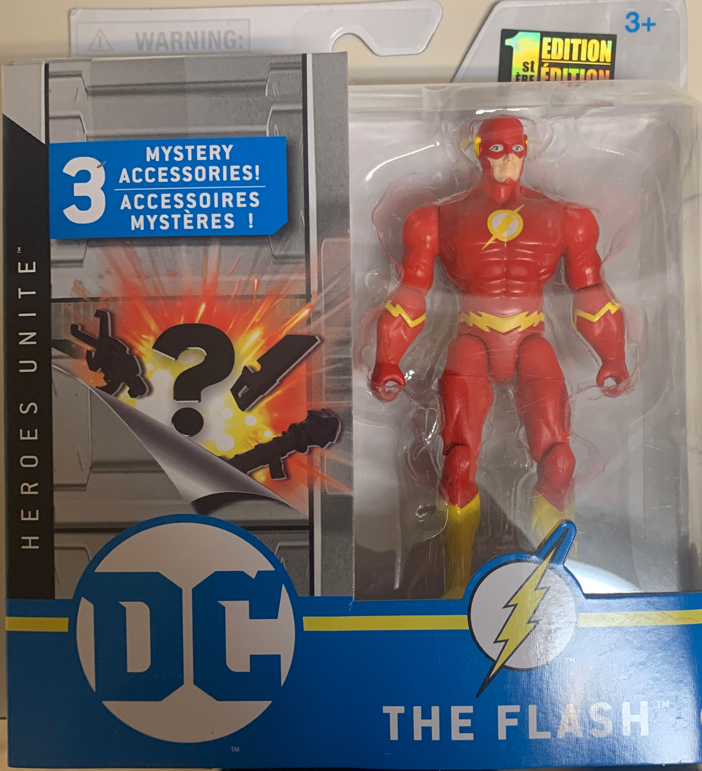 The Flash (Gold Symbol Variant) - Spinmaster (Heroes Unite) action figure collectible [Barcode 778988305300] - Main Image 3