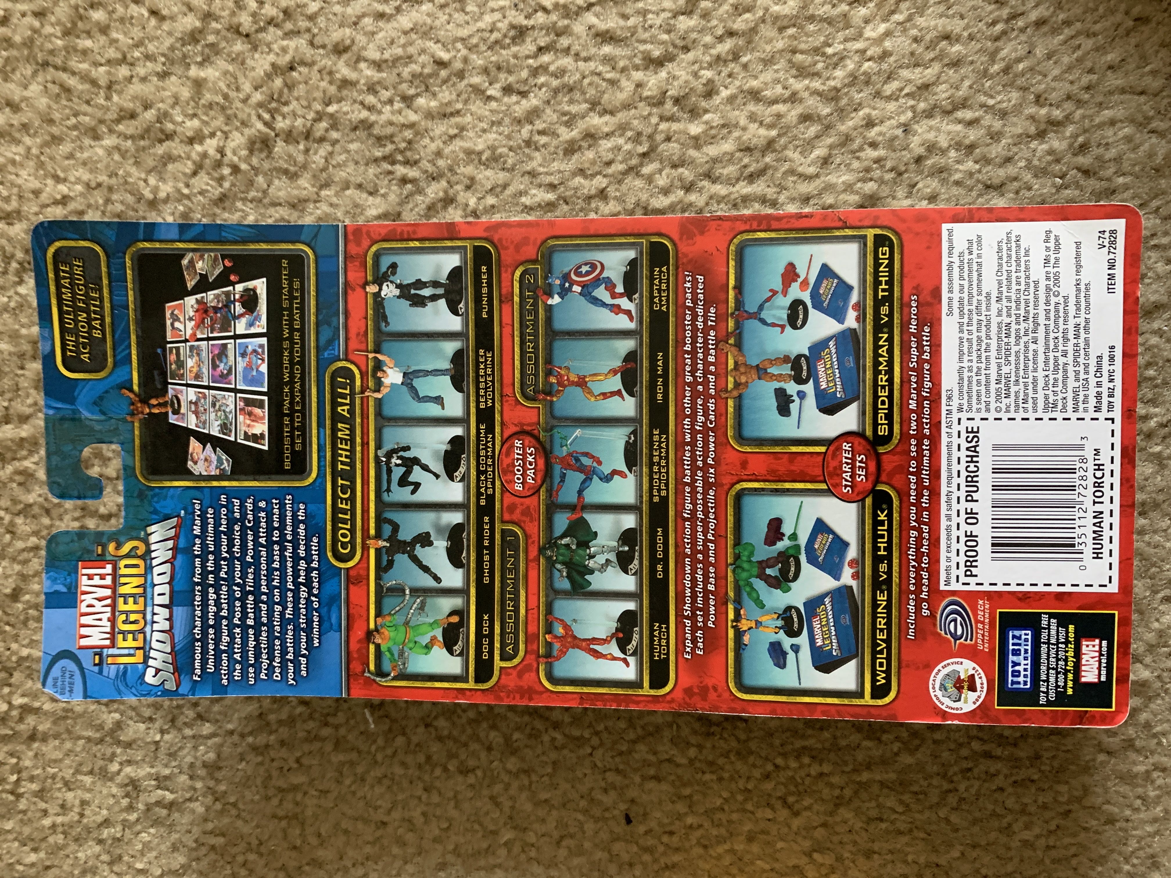 Human Torch - Marvel Enterprises Inc (Marvel Legends Showdown) action figure collectible [Barcode 035112728283] - Main Image 2