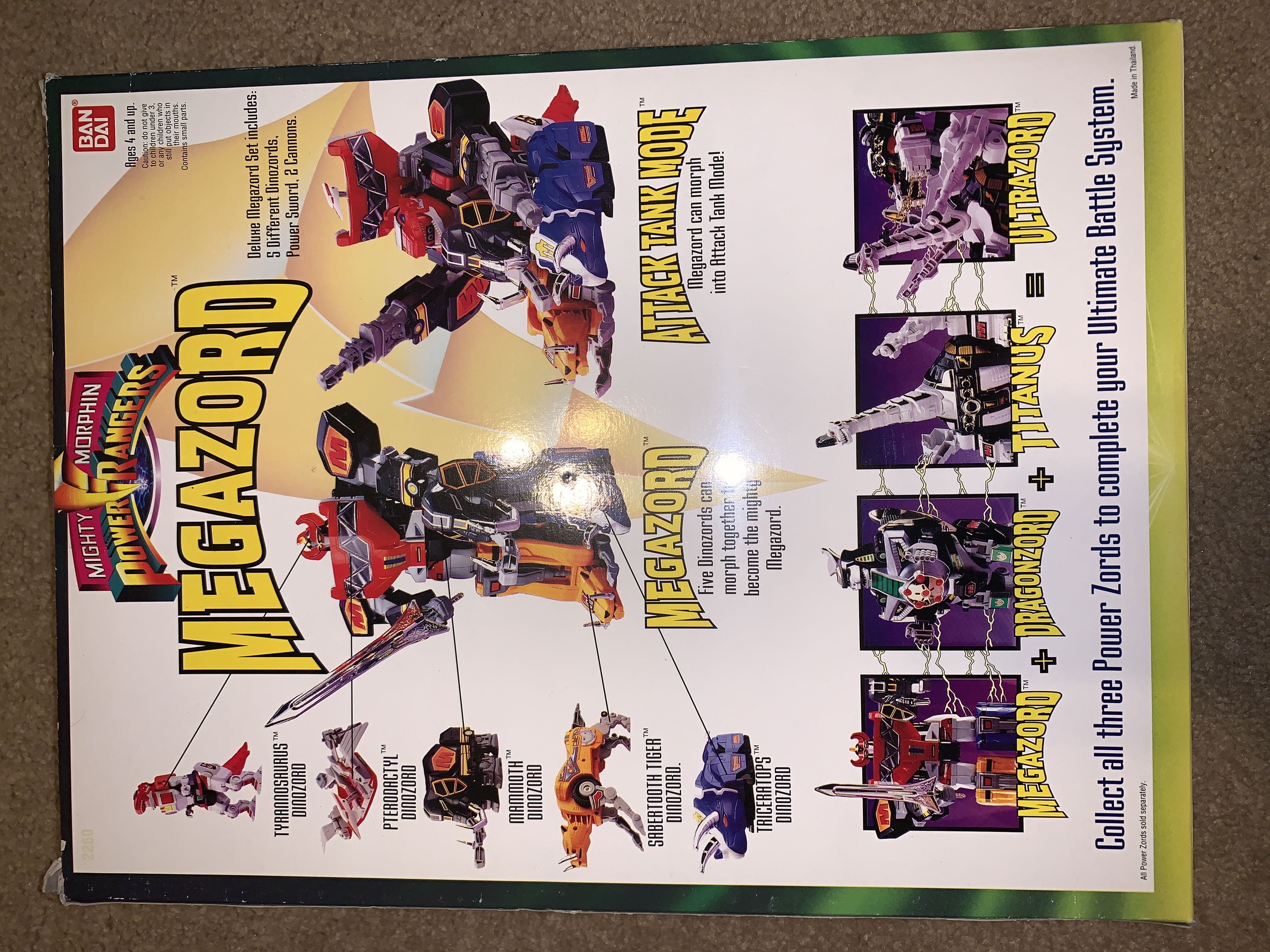 Megazord Deluxe Set - Bandai (Mighty Morphin Power Rangers) action figure collectible [Barcode 045557022600] - Main Image 2