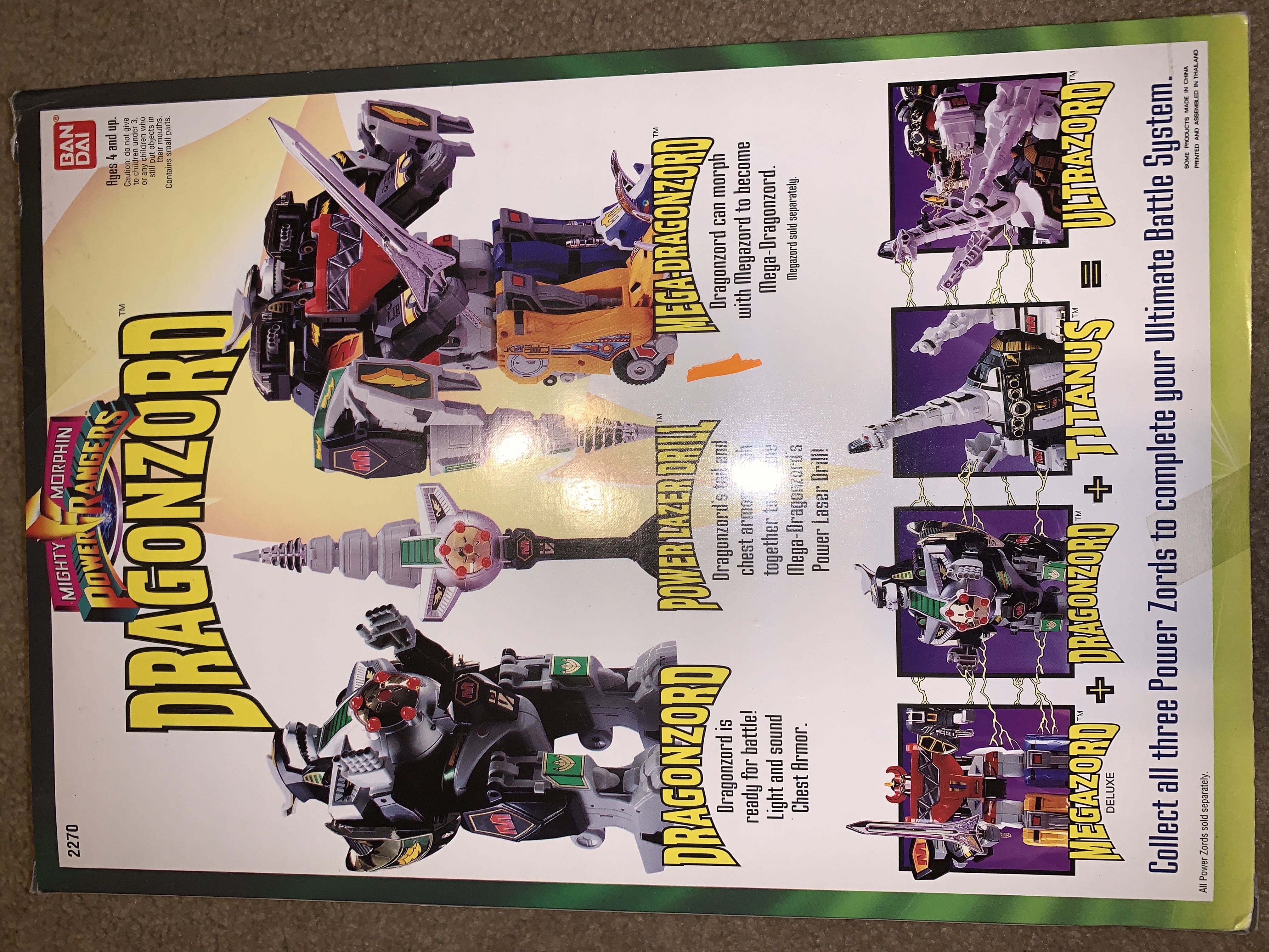 Dragonzord - Bandai (Mighty Morphin Power Rangers) action figure collectible [Barcode 045557022709] - Main Image 2