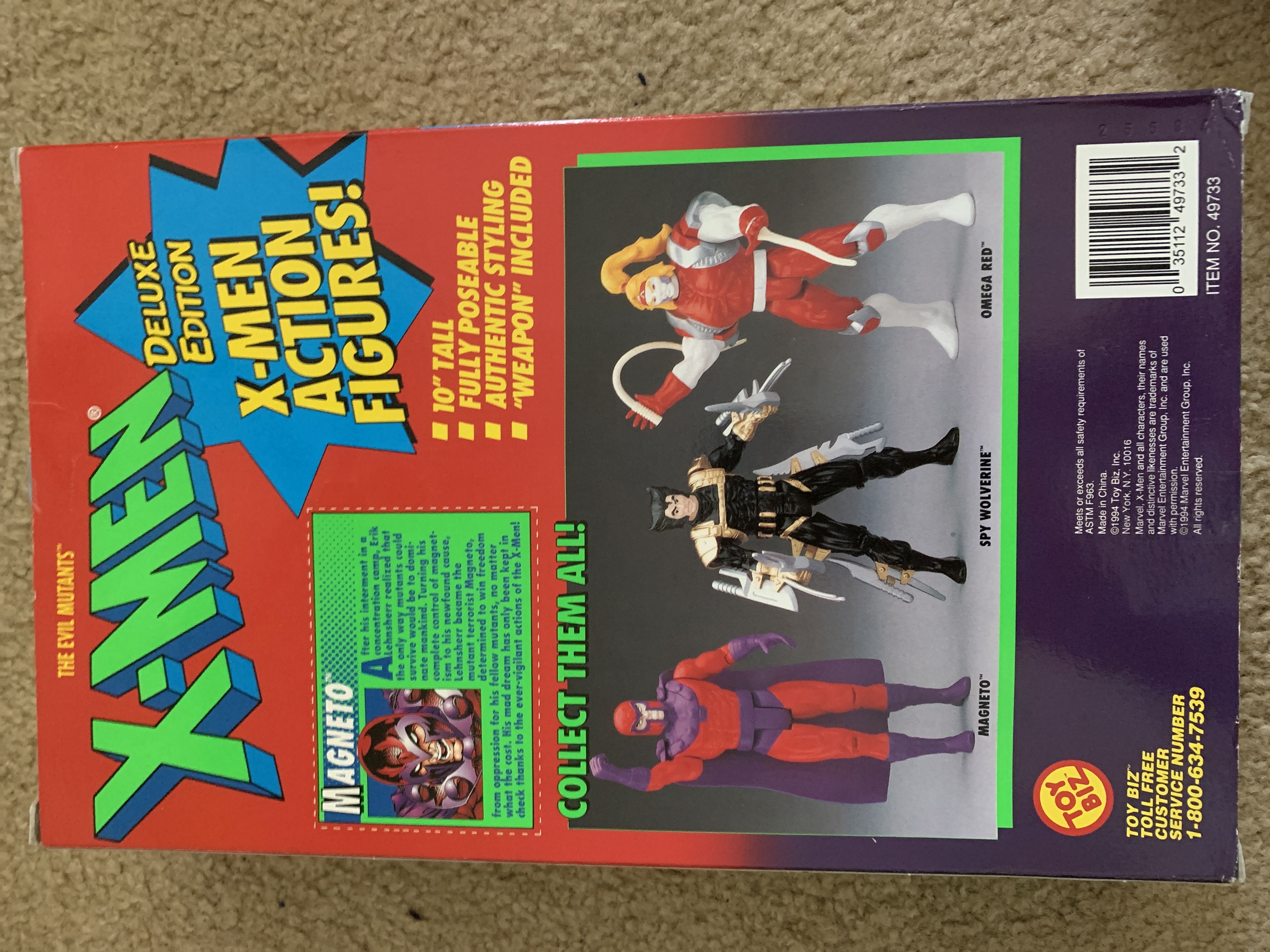 X-MEN Deluxe Edition Magneto (10 Inch) - Toy Biz (Magneto) action figure collectible [Barcode 035112497332] - Main Image 2