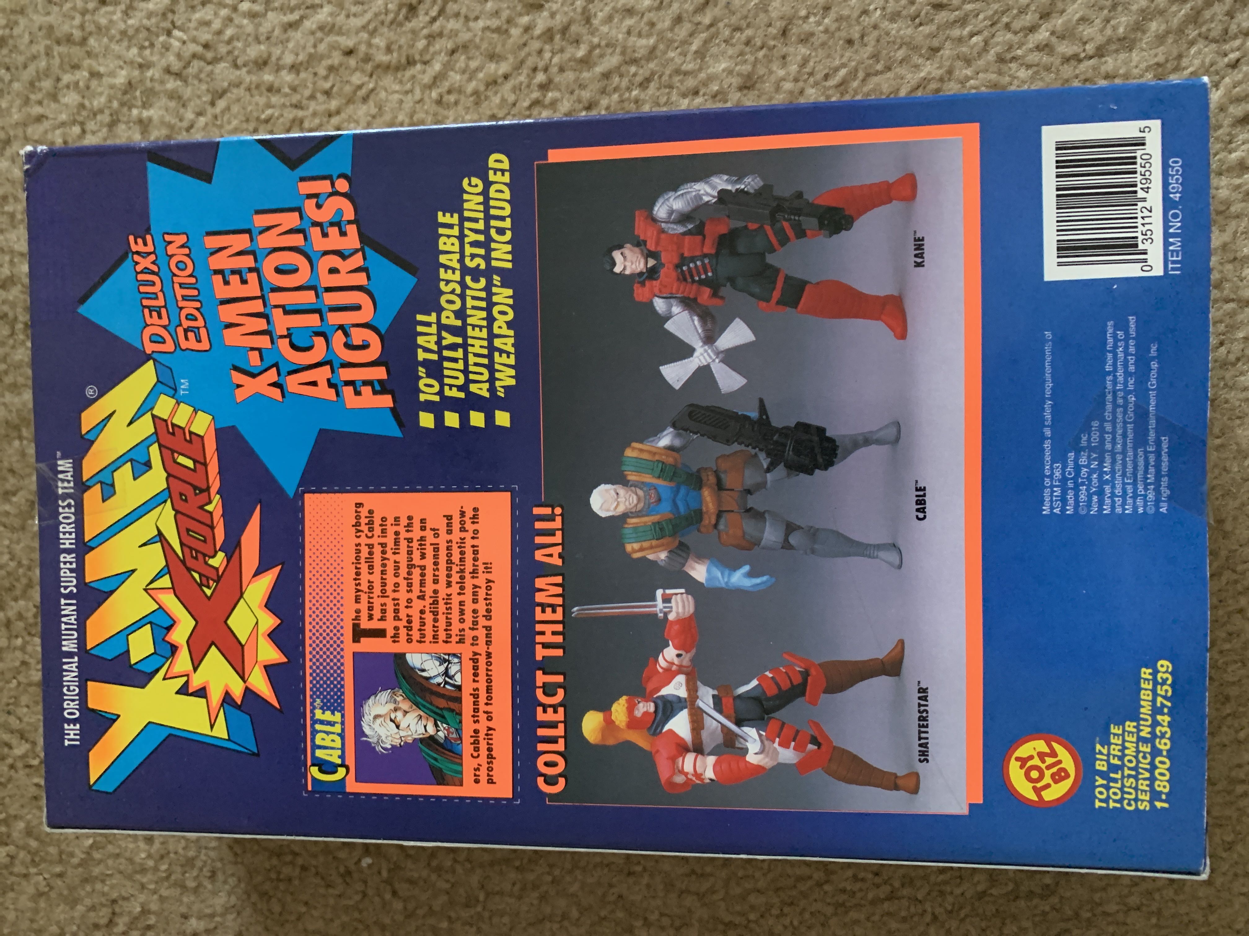 X-MEN Deluxe Edition Cable (10 Inch) - Toy Biz (Cable) action figure collectible [Barcode 035112495505] - Main Image 2