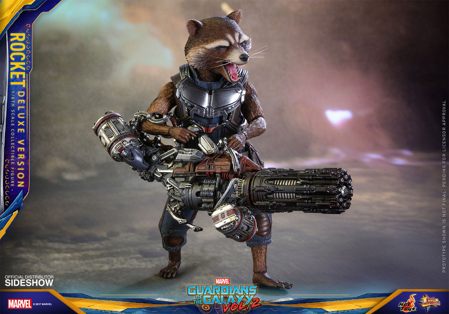 Rocket Raccoon - Deluxe Version - Hot Toys / Side Show (GOTG Vol. 2) action figure collectible - Main Image 1