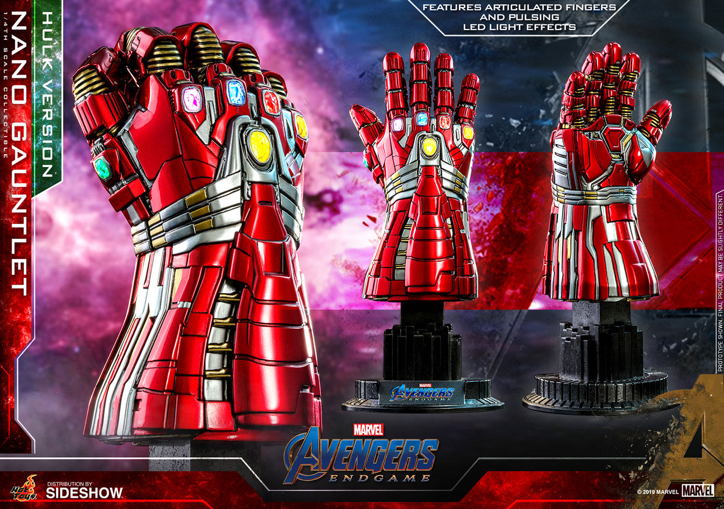 Nano Gauntlet (Hulk Version) - Hot Toys / Side Show (Avengers Endgame) action figure collectible - Main Image 2