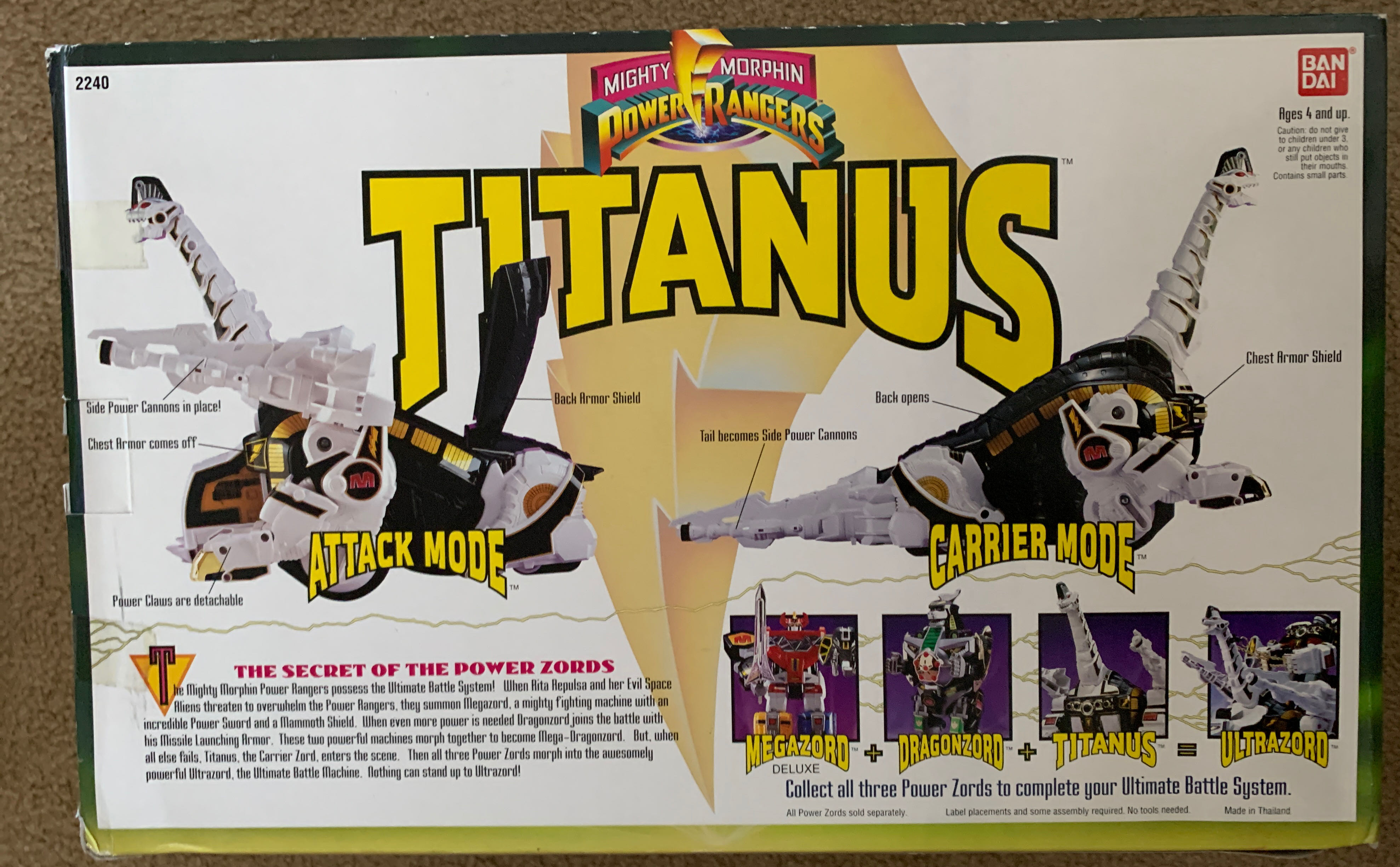 Titanus - Bandai (Mighty Morphin Power Rangers) action figure collectible [Barcode 045557022402] - Main Image 2