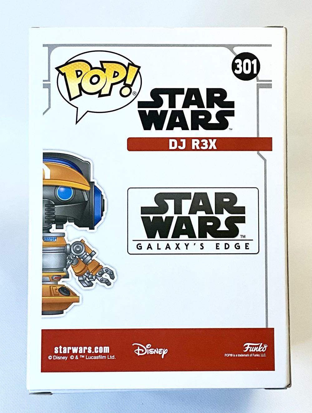 #301 DJ R3X  (Funko Pop!) action figure collectible [Barcode 400033950004] - Main Image 2