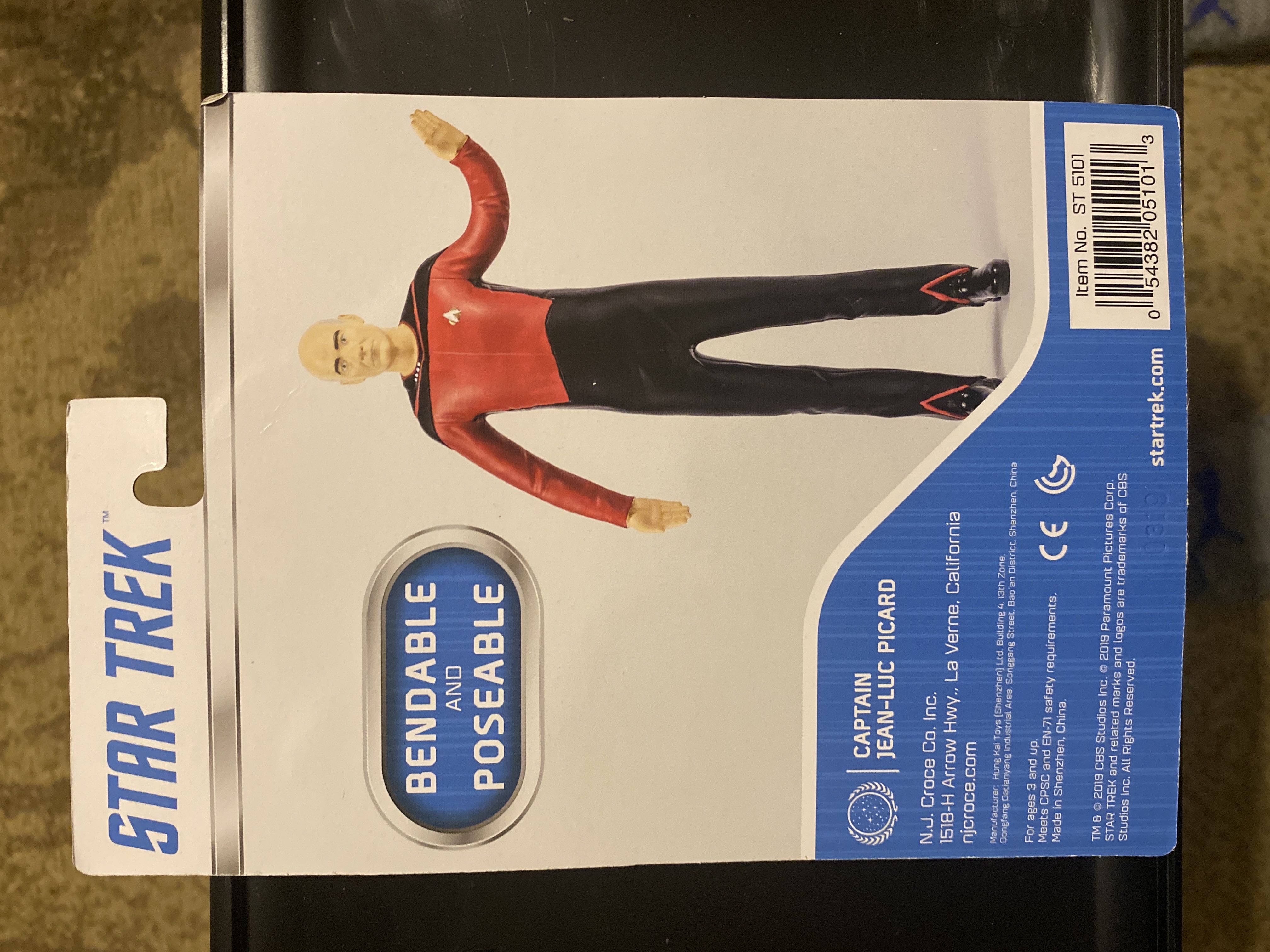 Captain Picard  action figure collectible [Barcode 054382051013] - Main Image 2