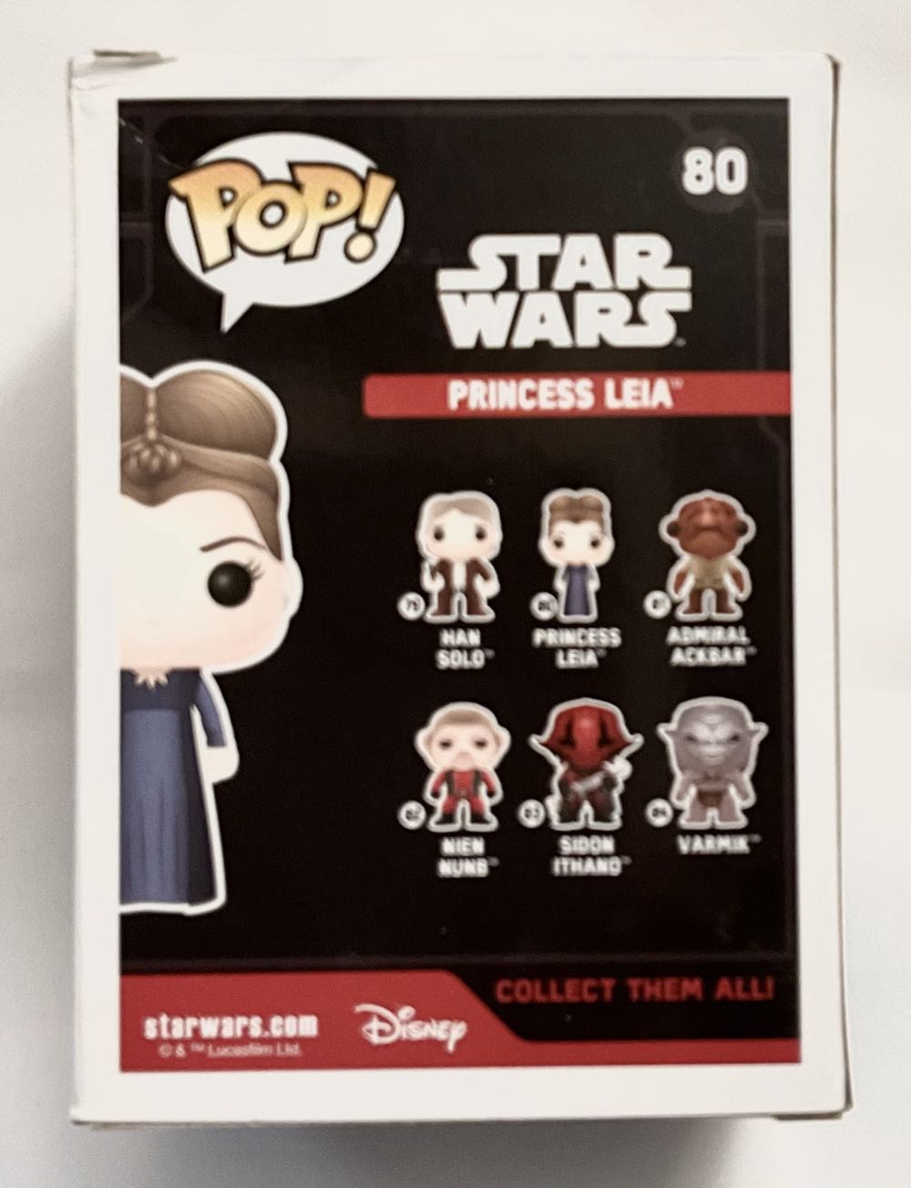 #80 Princess Leia - Funko Pop (Funko Pop!) action figure collectible [Barcode 849803065836] - Main Image 2