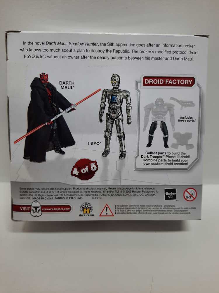 Darth Maul & I-5YQ - Hasbro (Star Wars - Legacy Collection) action figure collectible [Barcode 653569432029] - Main Image 2