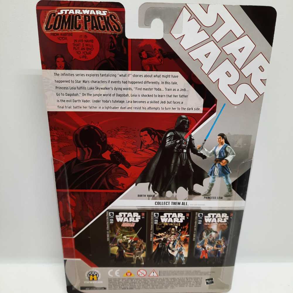 Darth Vader & Princess Leia (Comic 2-Pack) - Hasbro (Star Wars: Expanded Universe) action figure collectible [Barcode 653569213758] - Main Image 2