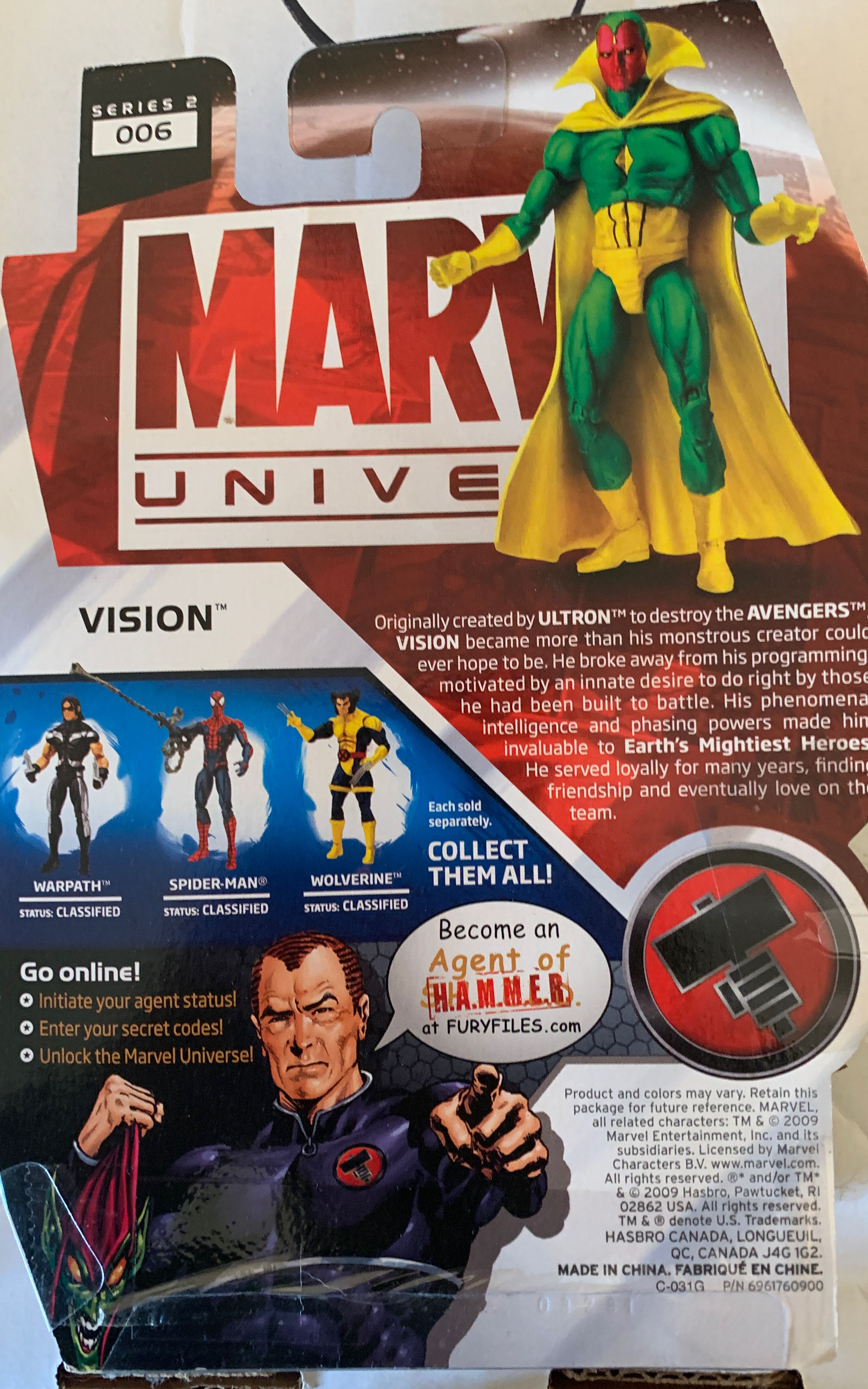 Vision (Translucent) - Hasbro (Marvel Universe) action figure collectible - Main Image 2