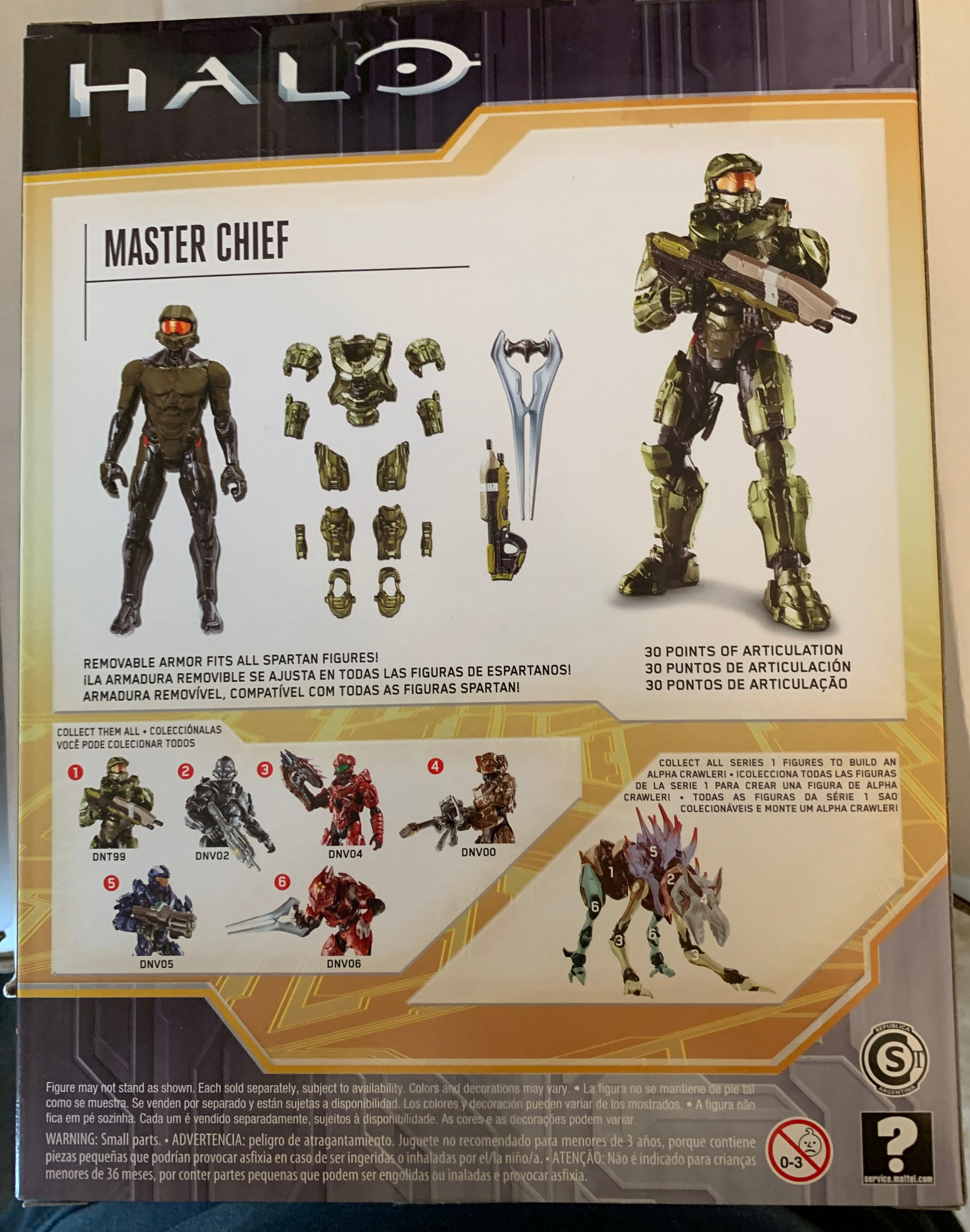 Mattel Halo Master Chief Series 1 - Mattel (HALO) action figure collectible [Barcode 887961307795] - Main Image 2