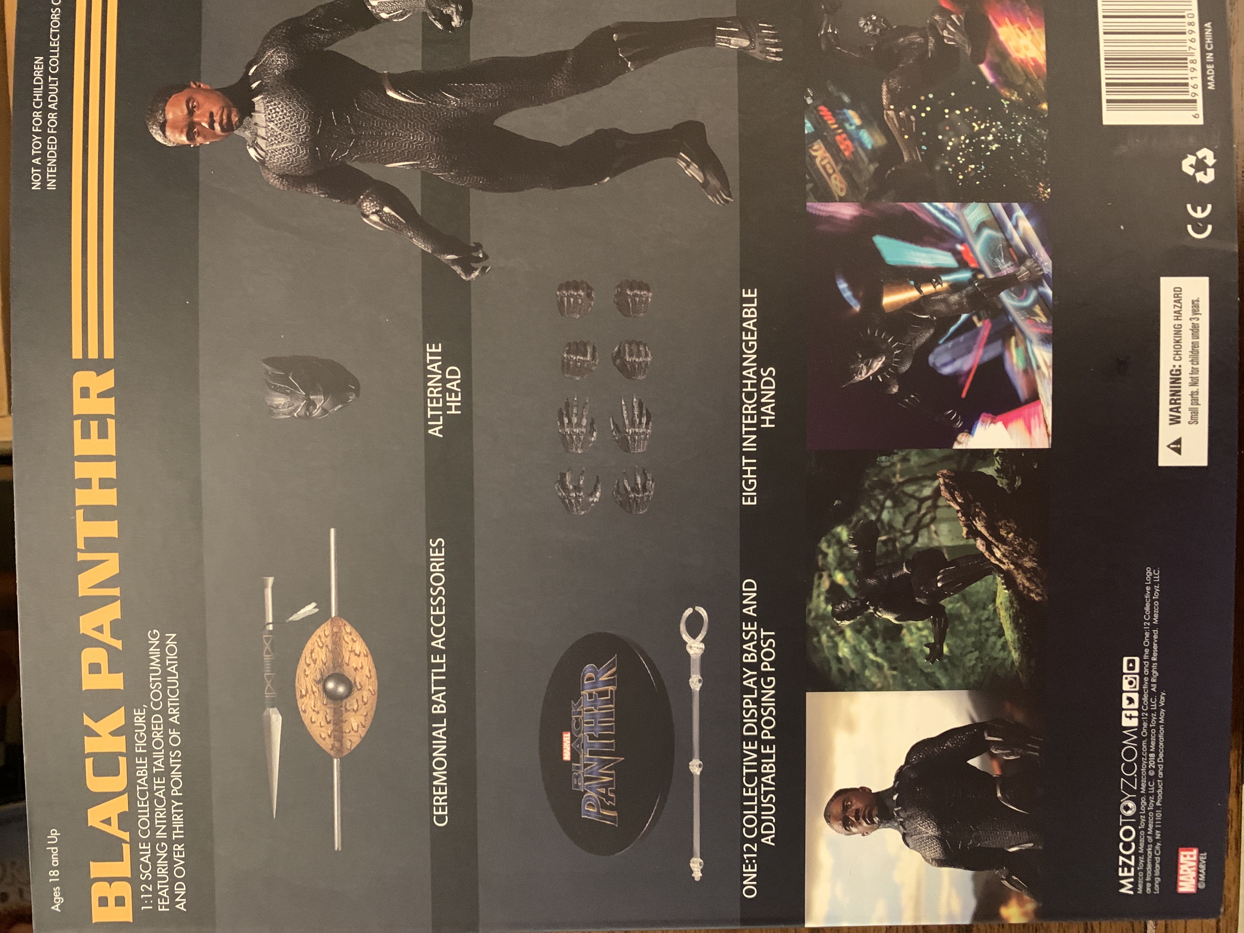 Black Panther - One:12 Collective - Mezco - Mezco Toyz (One:12 Collective) action figure collectible [Barcode 696198769807] - Main Image 2