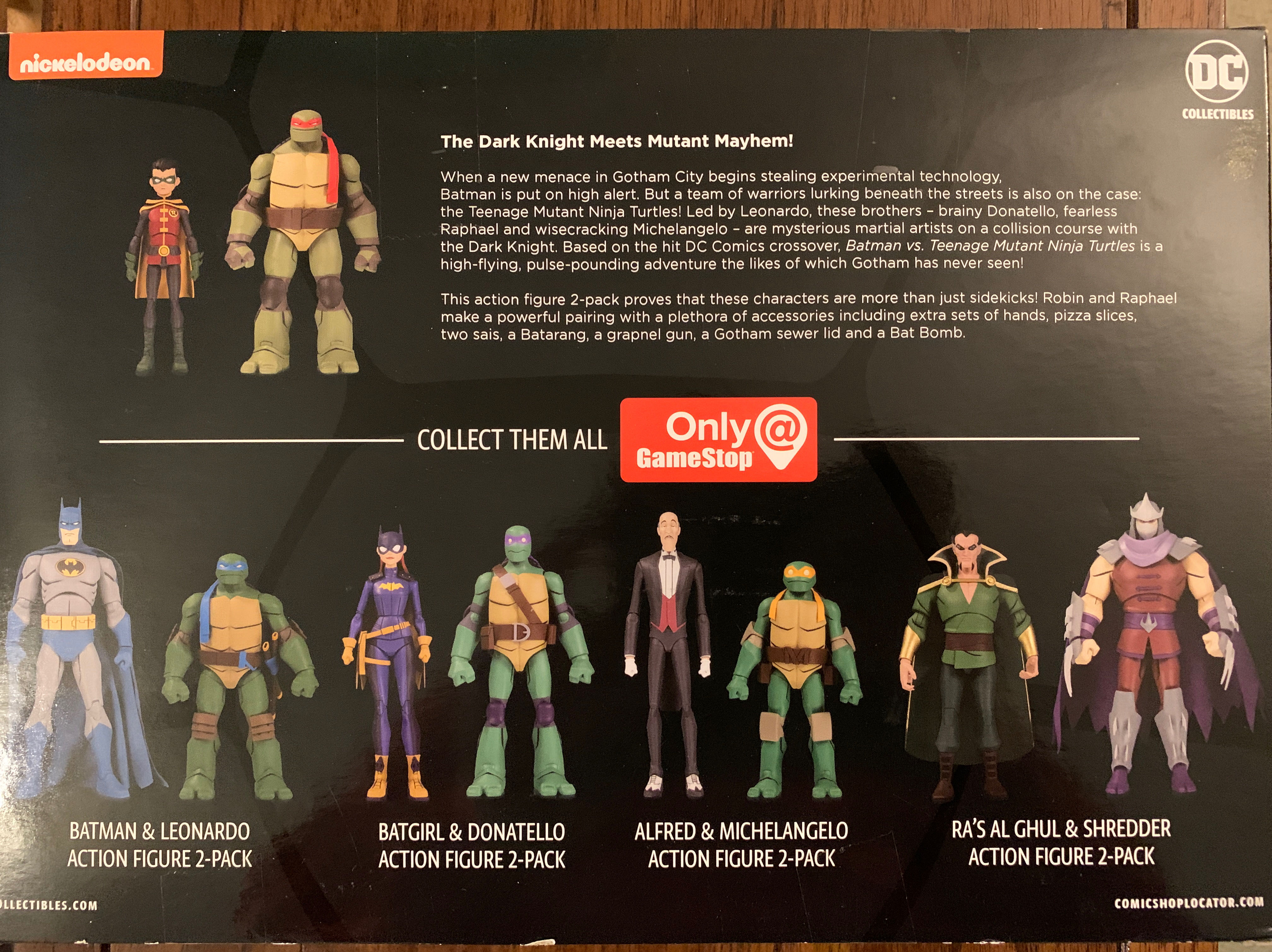 Batman VS TMNT - Robin & Raphael - DC Collectibles (Batman Vs The Teenage Mutant Ninja Turtles) action figure collectible [Barcode 761941355498] - Main Image 2