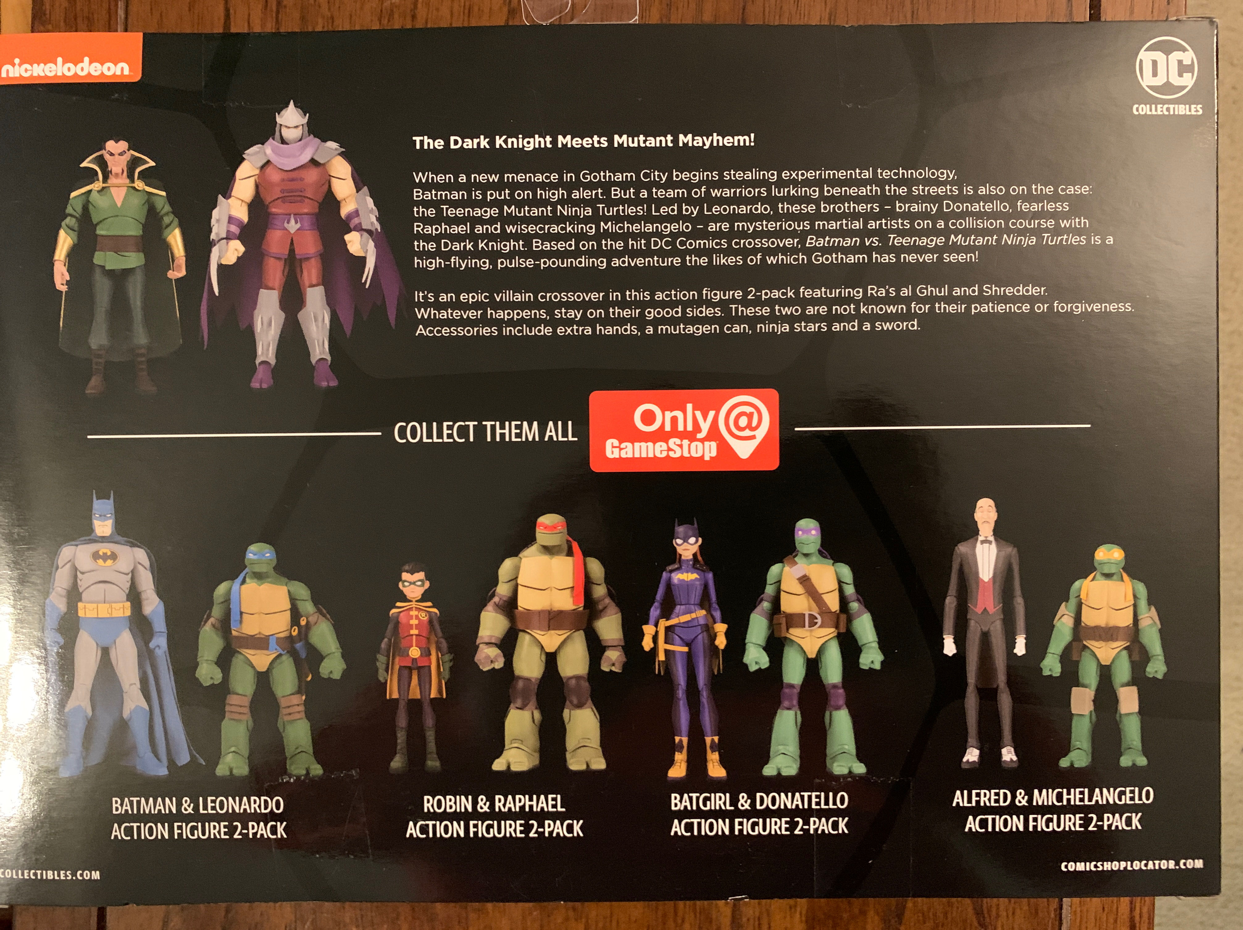 Batman VS TMNT - Ra’s Al Ghul & Shredder - DC Collectibles (Batman vs TMNT) action figure collectible [Barcode 761941355573] - Main Image 2