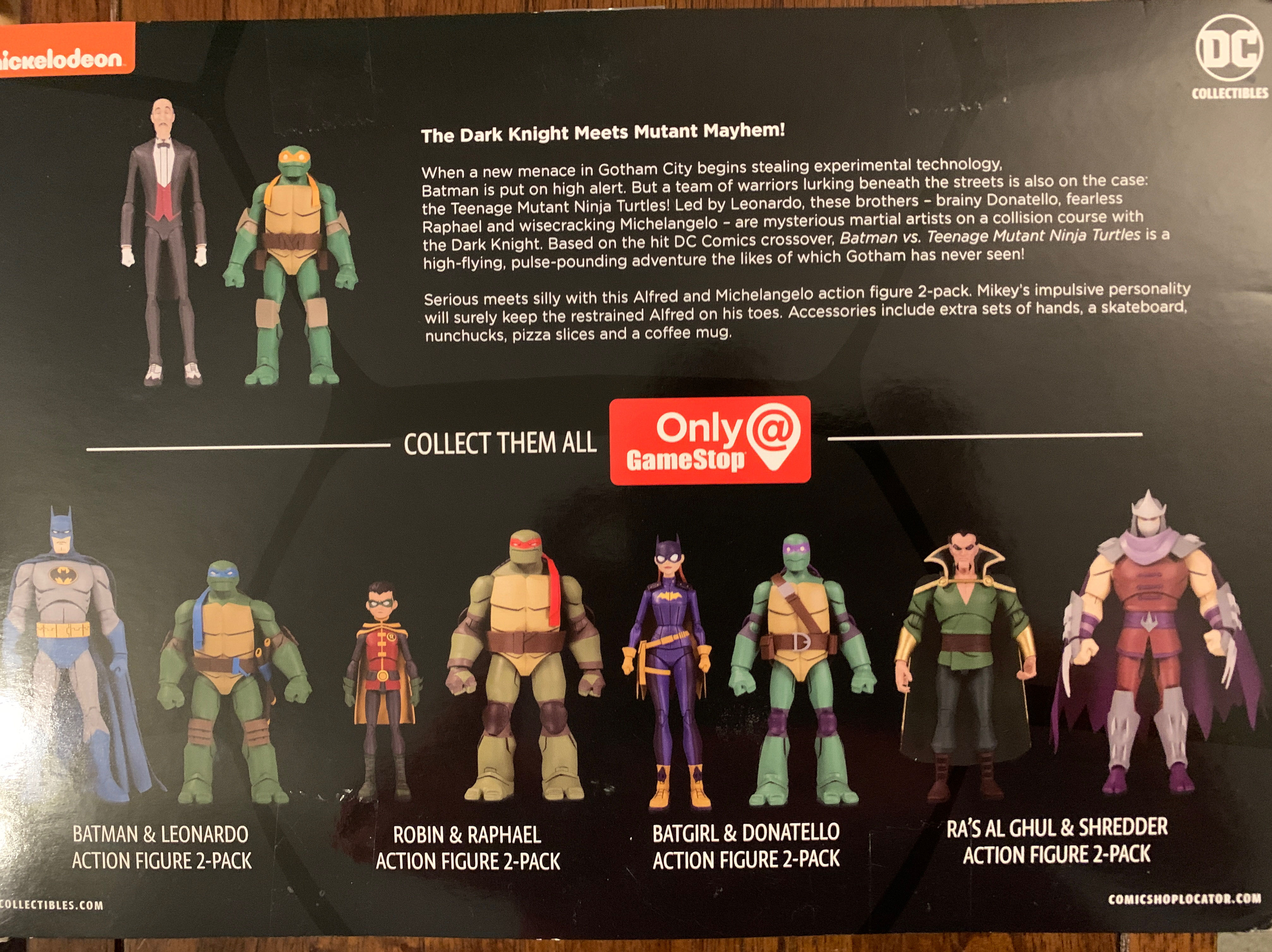 Batman VS TMNT - Alfred & Michelangelo - DC Collectibles (Batman vs TMNT) action figure collectible [Barcode 761941355566] - Main Image 2