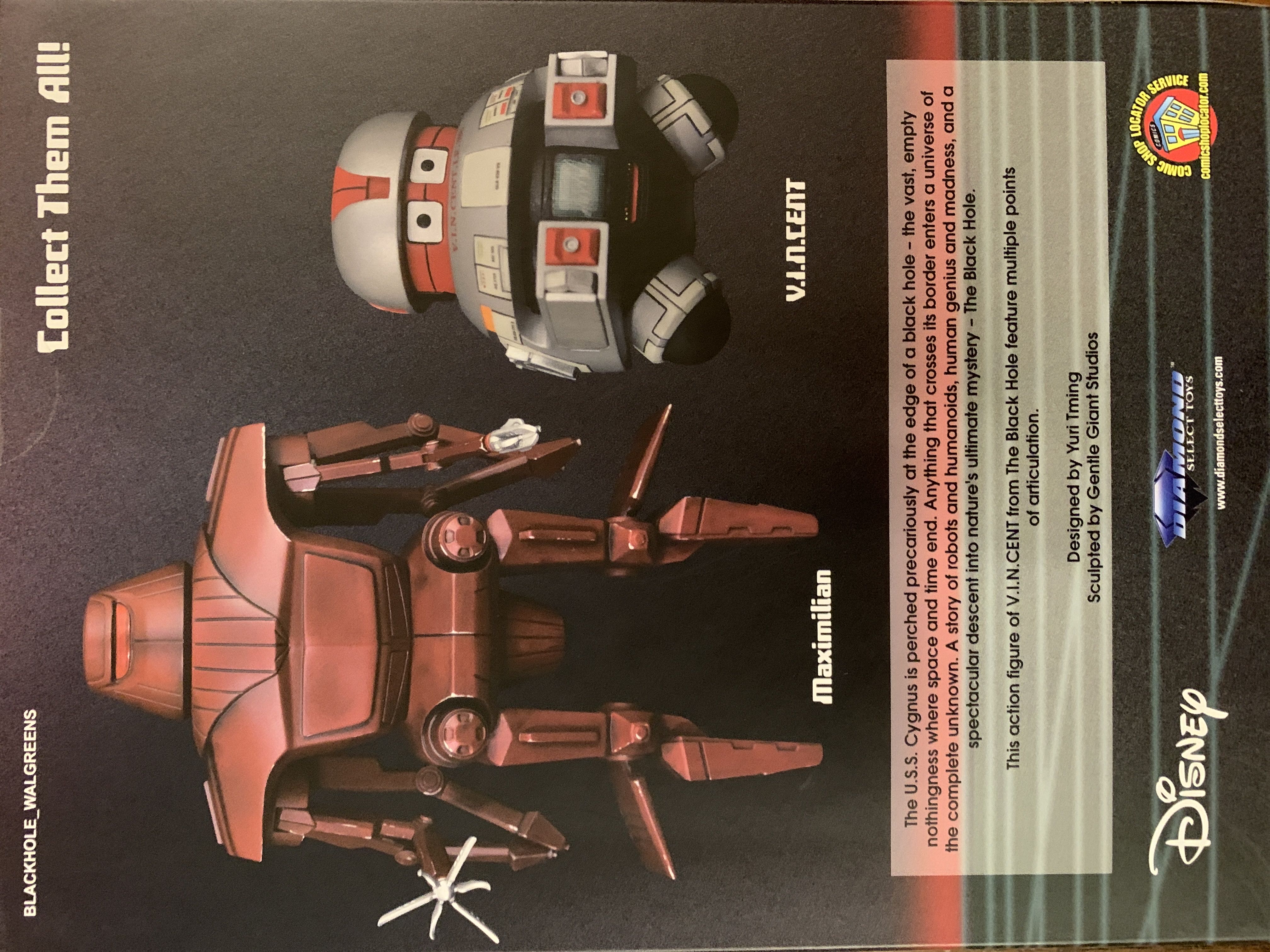 V.I.N.CENT - Diamond Select Toys (Black Hole, The) action figure collectible [Barcode 699788835647] - Main Image 2