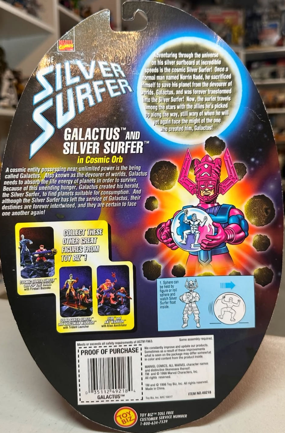 Galactus - Toy Biz (Silver Surfer) action figure collectible [Barcode 035112492184] - Main Image 5