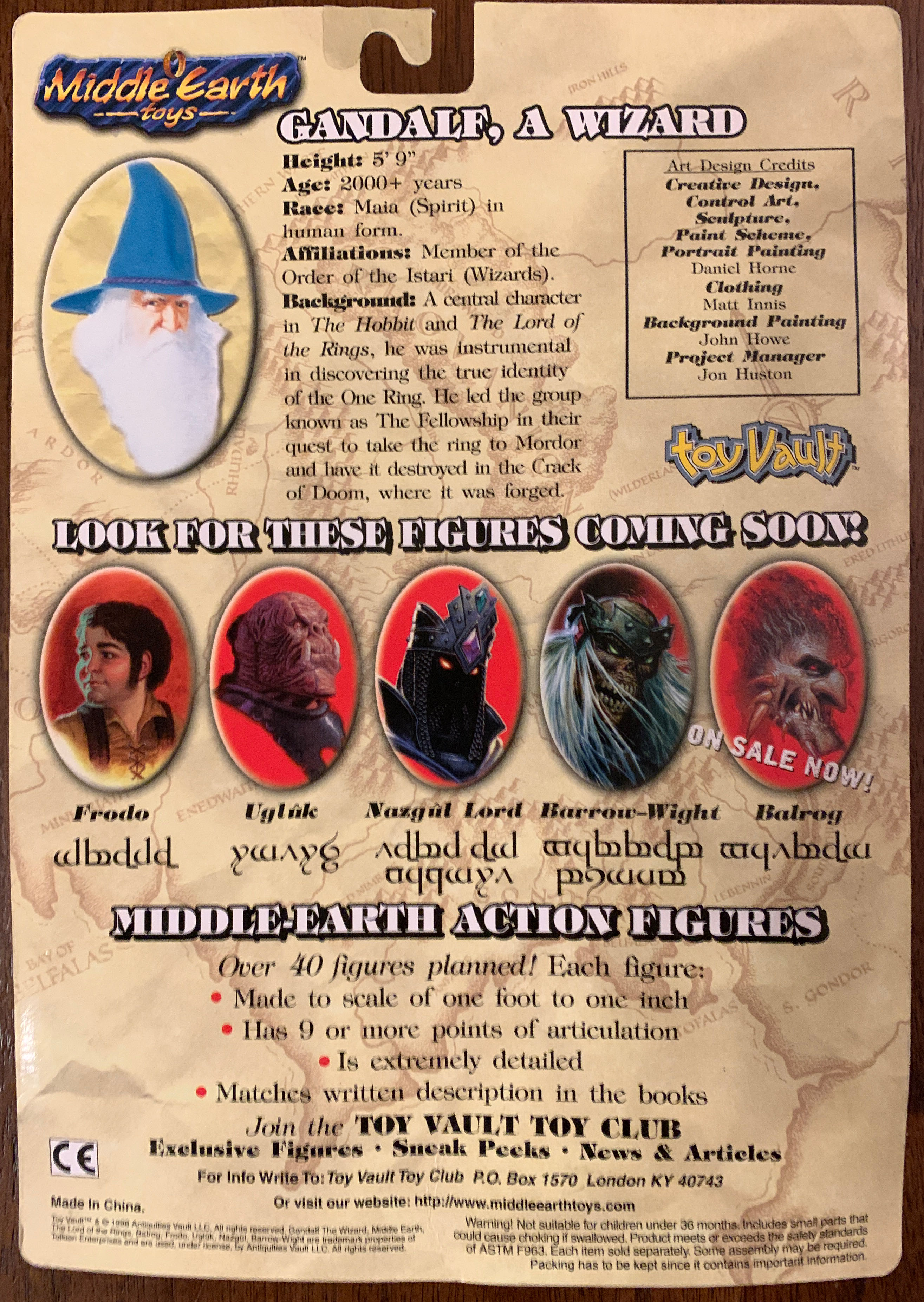 Gandalf In Fangorn - Toy Vault (Middle Earth) action figure collectible [Barcode 651174010038] - Main Image 2