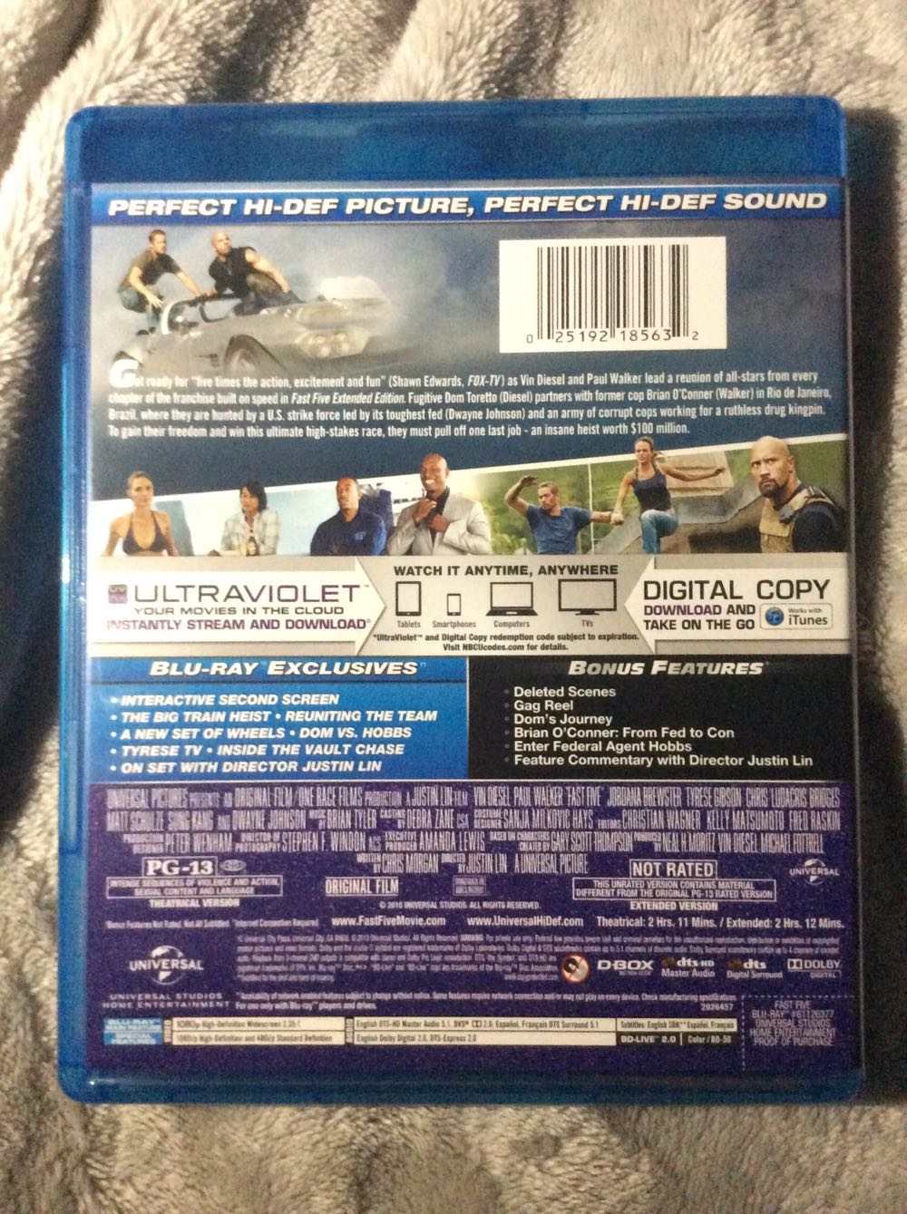 Fast & Furious 5: Fast Five  action figure collectible [Barcode 025192185632] - Main Image 2